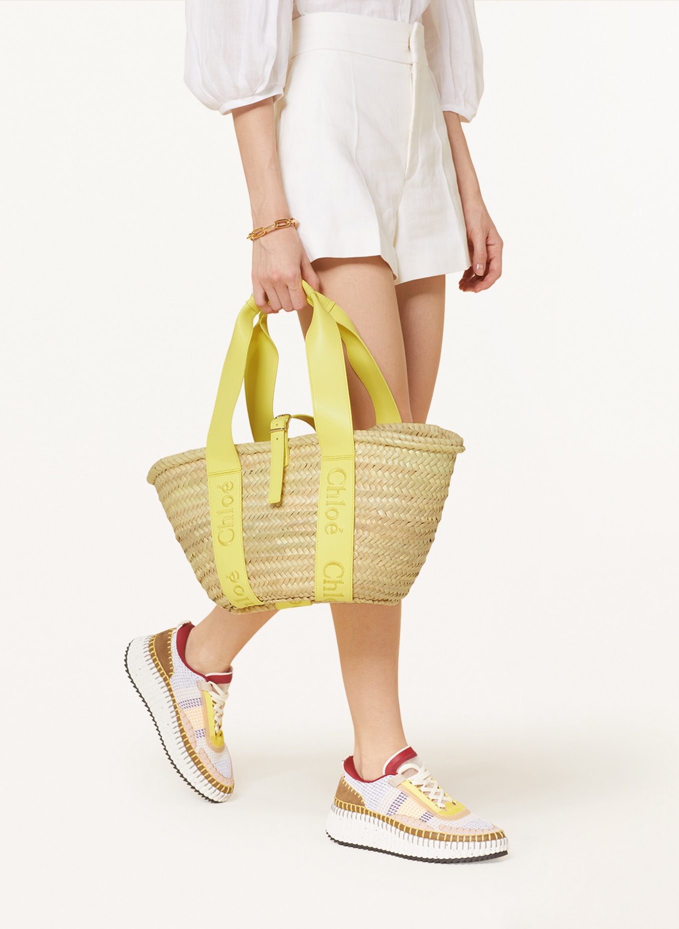 Chloé Torba shopper CHLOE SENSE, Kolor: Daffodil Yellow (Obrazek 4)