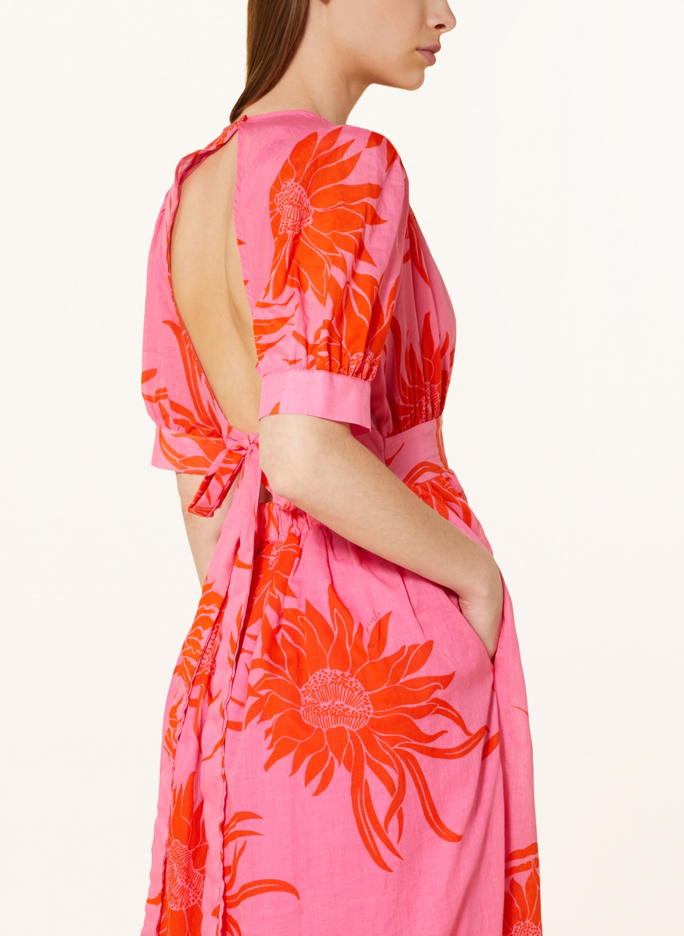 PINKO Dress ALLINEATO, Color: PINK/ ORANGE (Image 4)