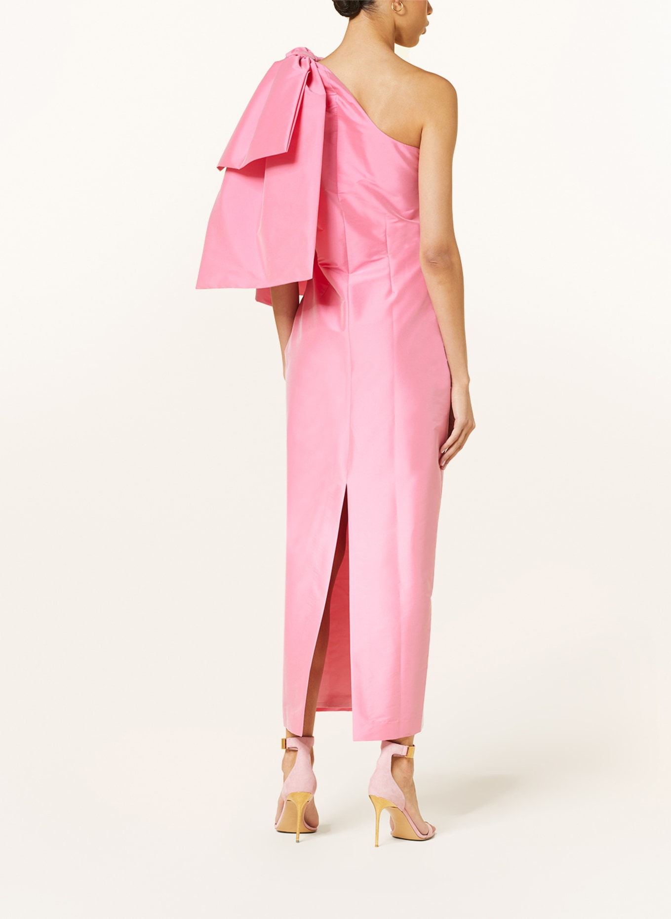 BERNADETTE One-Shoulder-Kleid JOSSELIN aus Satin, Farbe: PINK (Bild 3)