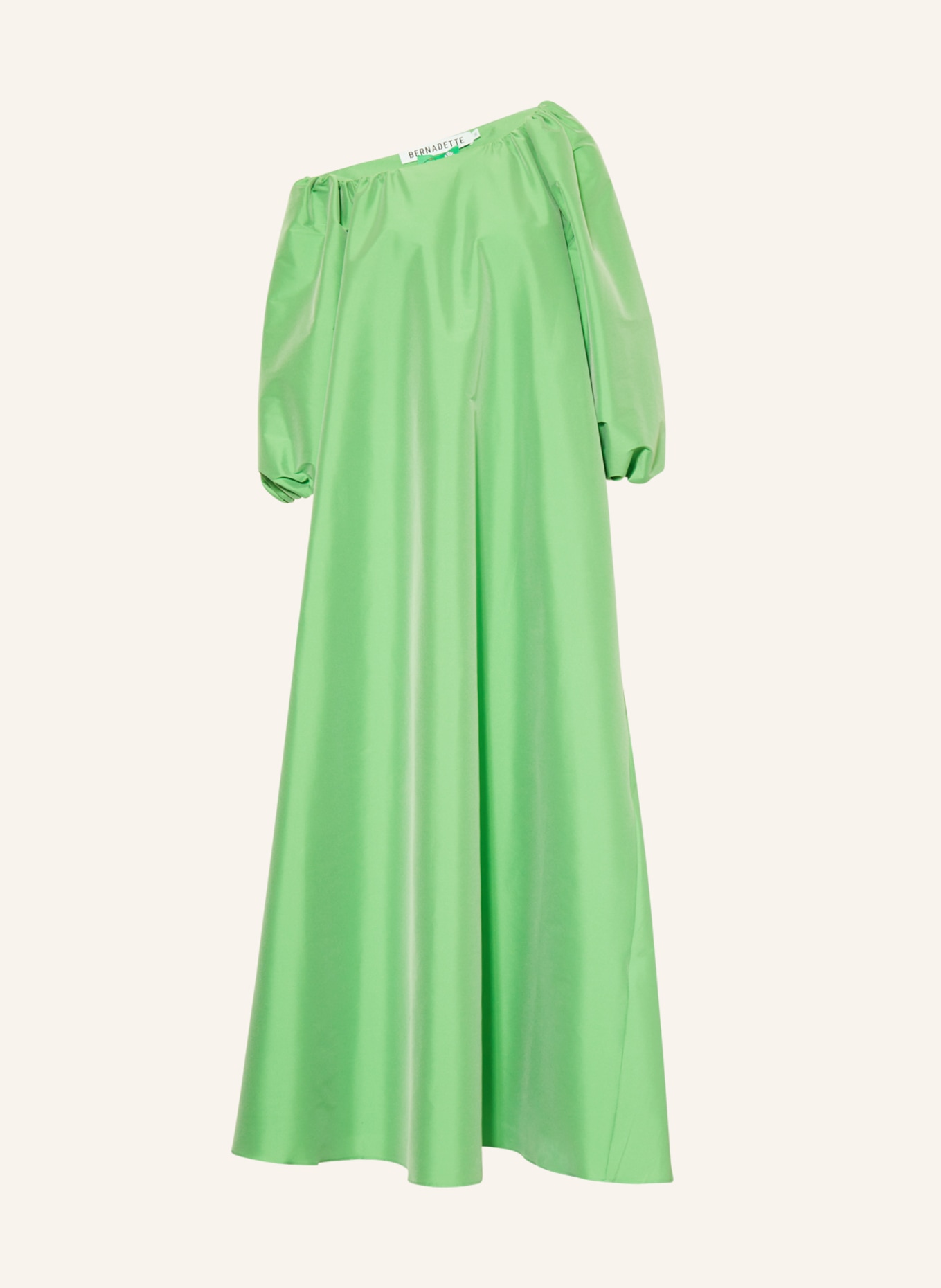 BERNADETTE One-shoulder dress NATHALIE, Color: GREEN (Image 1)
