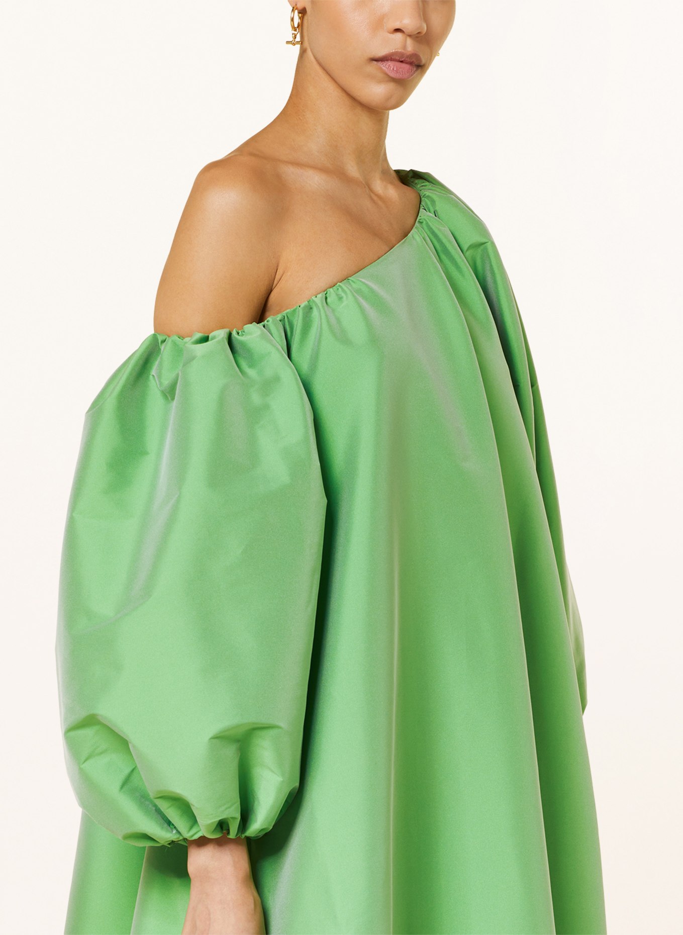 BERNADETTE One-shoulder dress NATHALIE, Color: GREEN (Image 4)