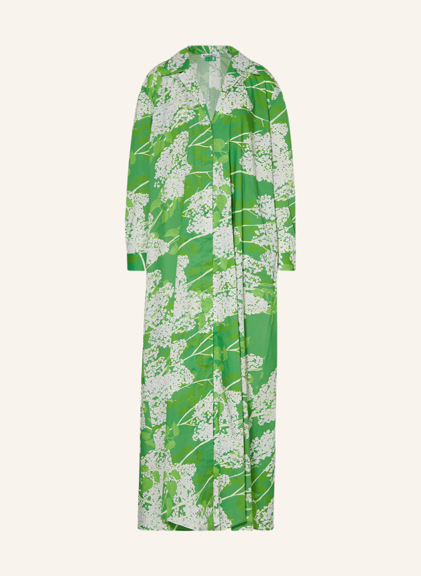 BERNADETTE Shirt dress GREGORY, Color: GREEN/ WHITE (Image 1)