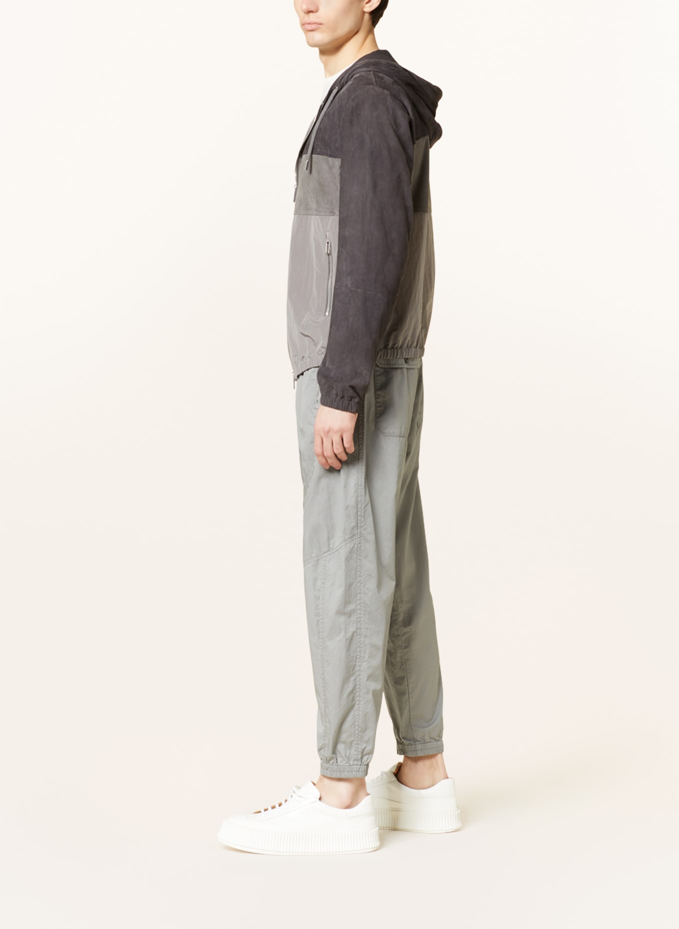 EMPORIO ARMANI Spodnie w stylu dresowym, Kolor: SZARY (Obrazek 4)