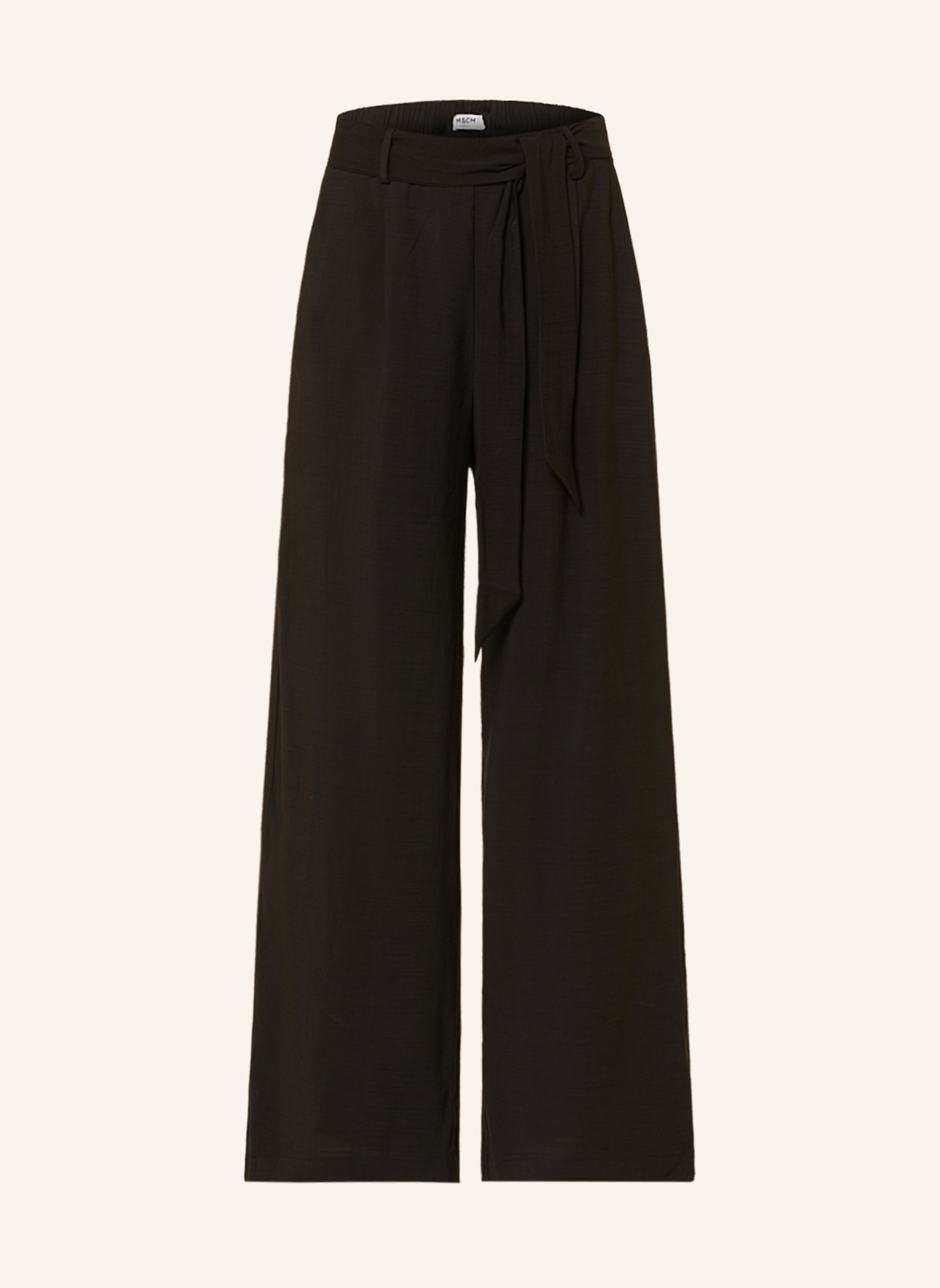 MSCH COPENHAGEN Wide leg trousers MSCHDILVERA, Color: BLACK (Image 1)