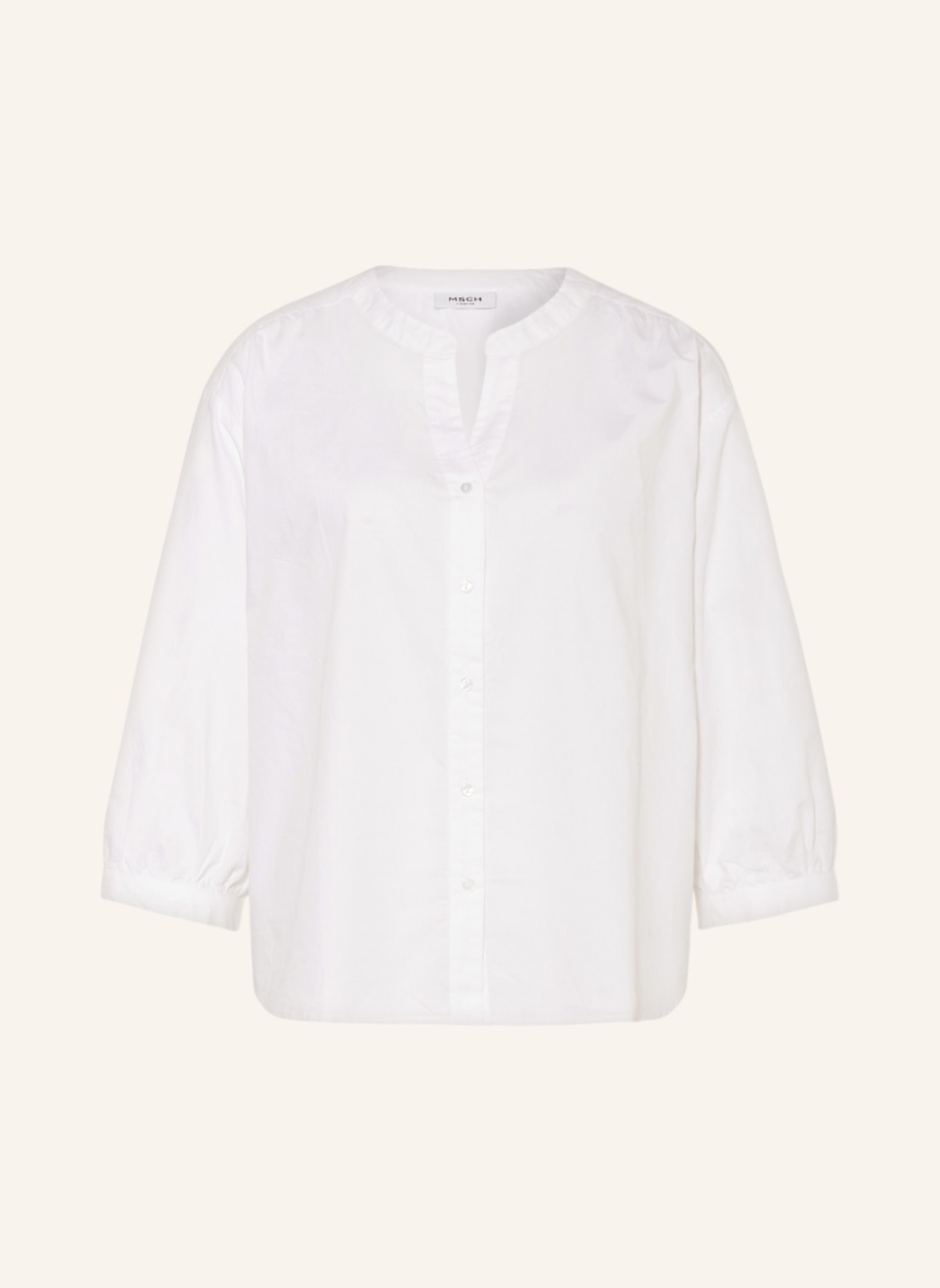 MSCH COPENHAGEN Blouse MSCHABIELA with 3/4 sleeves, Color: WHITE (Image 1)