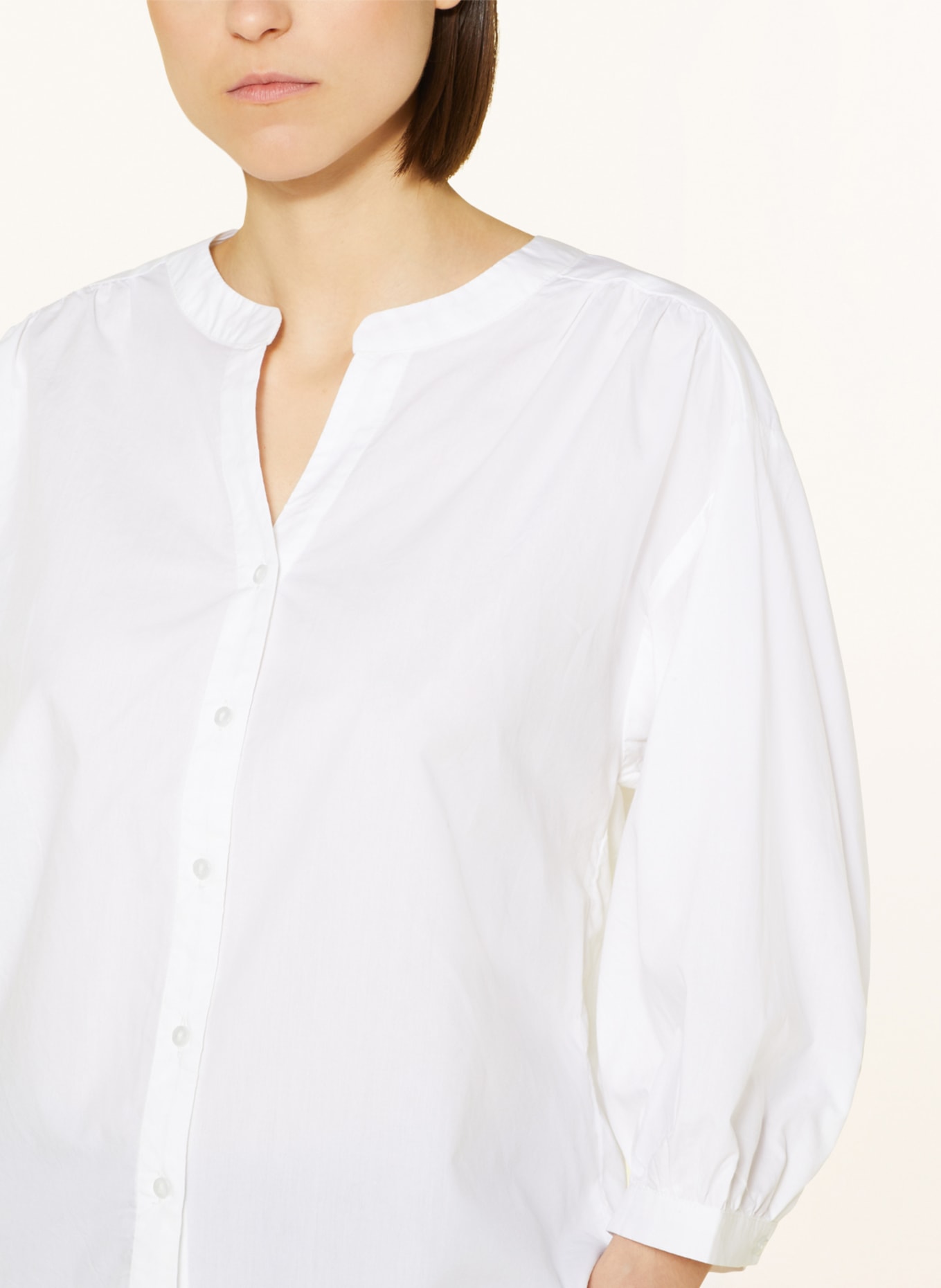 MSCH COPENHAGEN Blouse MSCHABIELA with 3/4 sleeves, Color: WHITE (Image 4)
