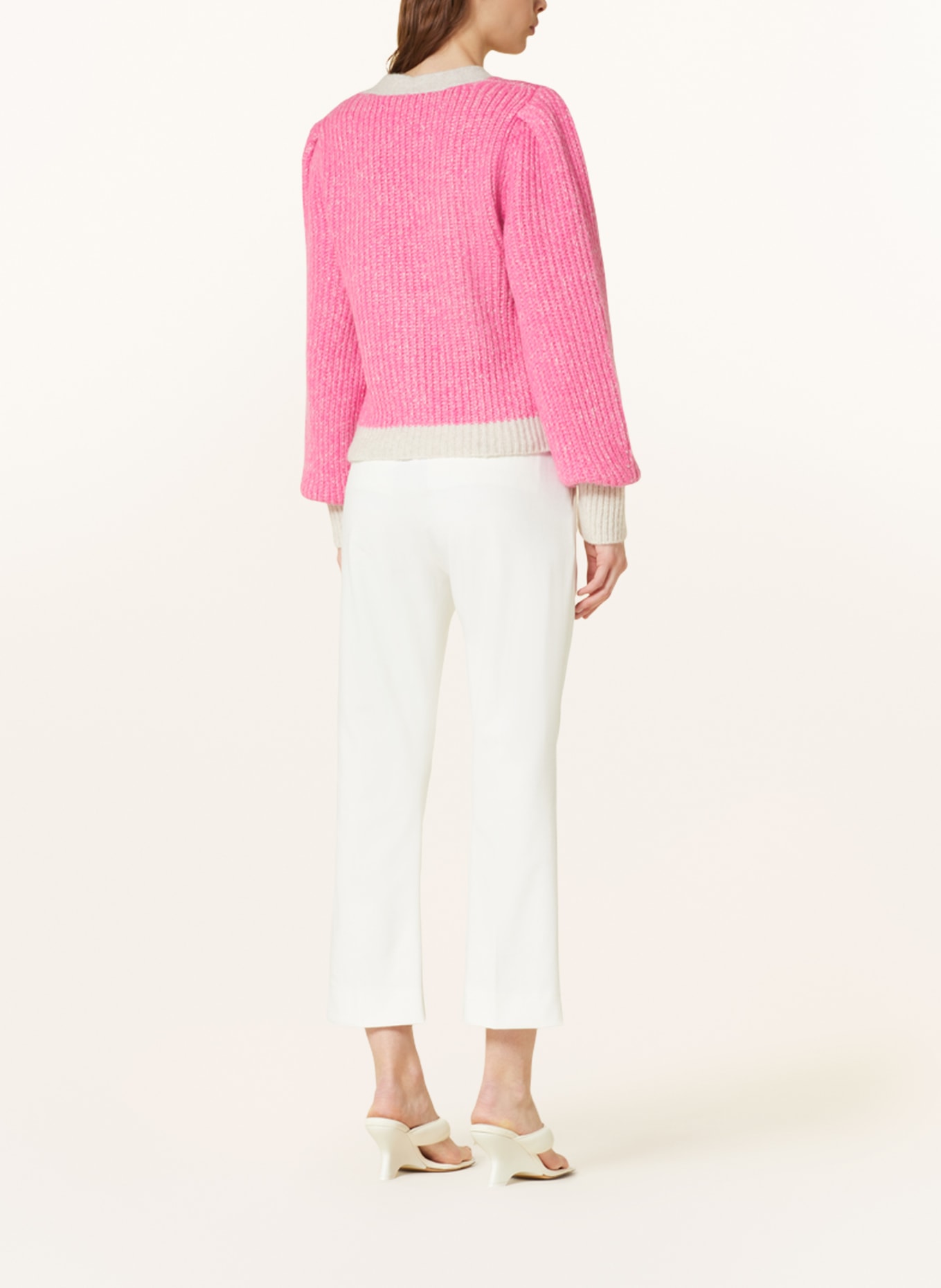 nine:inthe:morning 7/8 trousers MAGDA, Color: WHITE (Image 3)