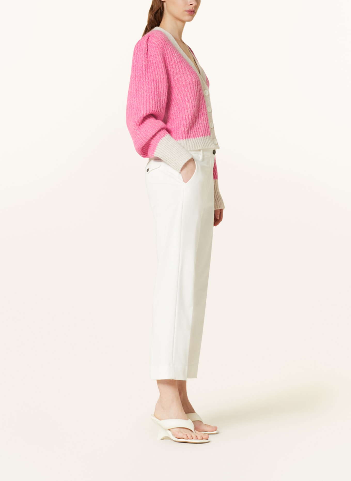 nine:inthe:morning 7/8 trousers MAGDA, Color: WHITE (Image 4)