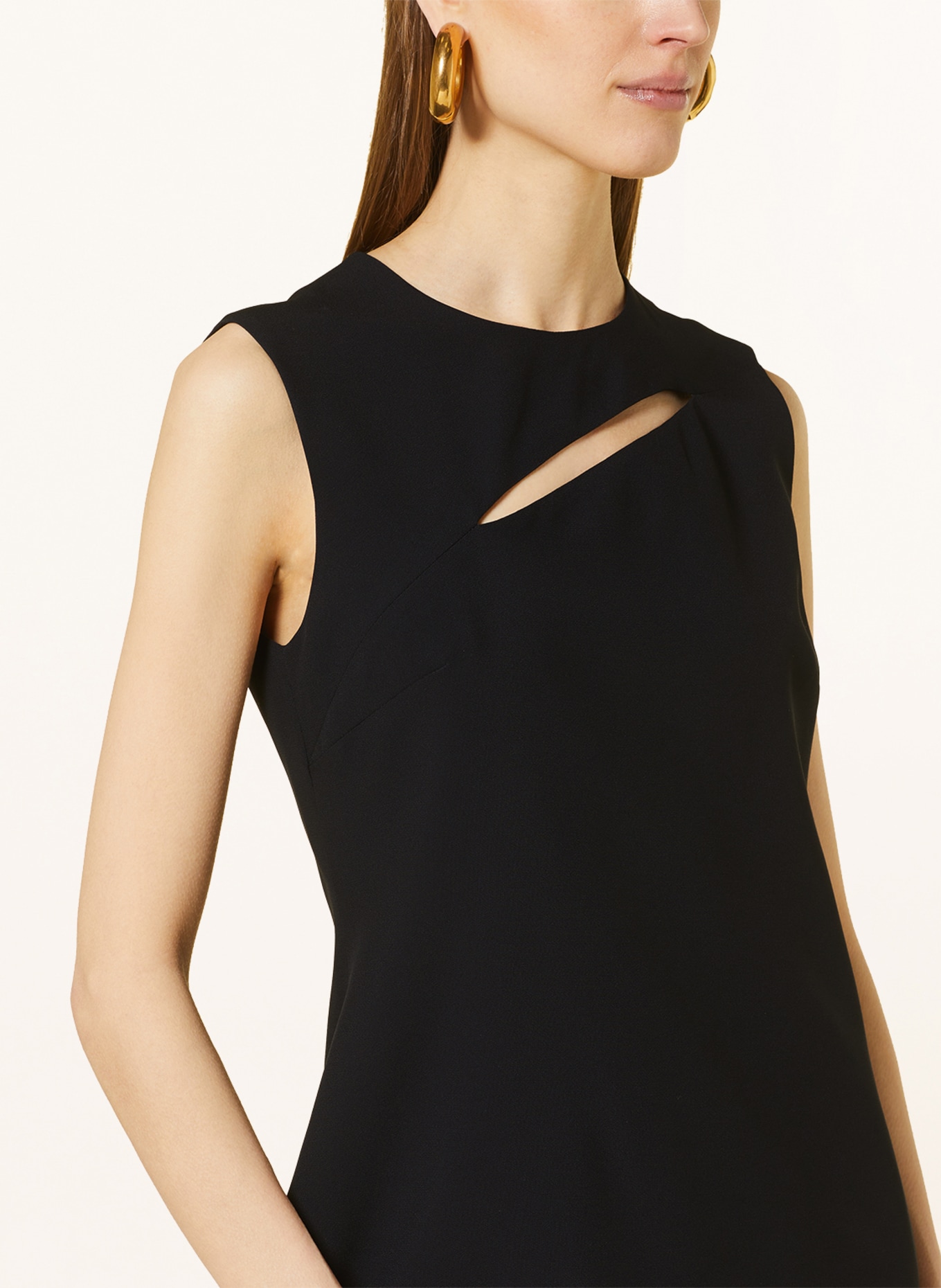 VERSACE Sheath dress, Color: BLACK (Image 4)