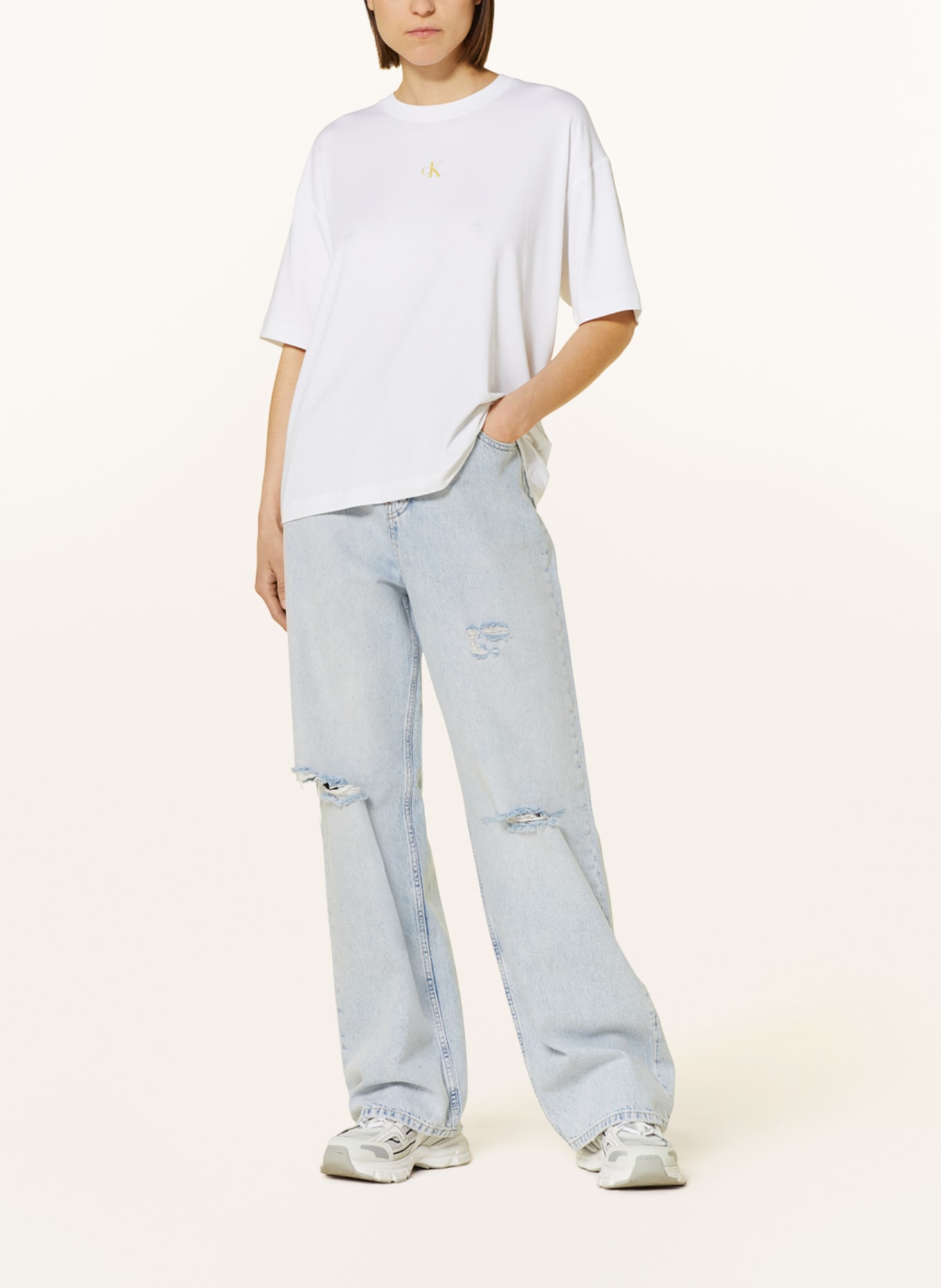 Calvin Klein Jeans Tričko, Barva: BÍLÁ (Obrázek 2)