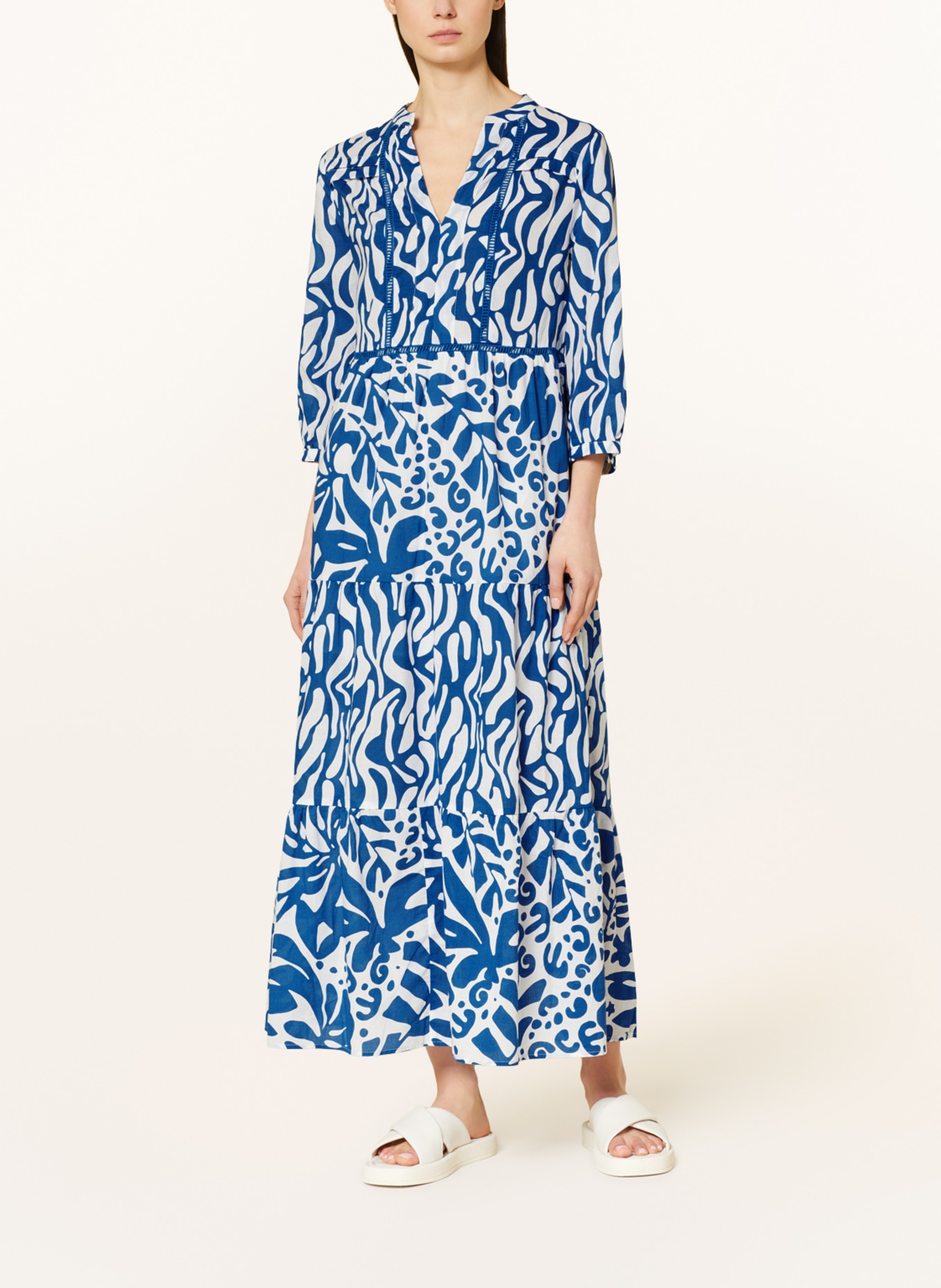 oui Dress, Color: BLUE/ WHITE (Image 2)