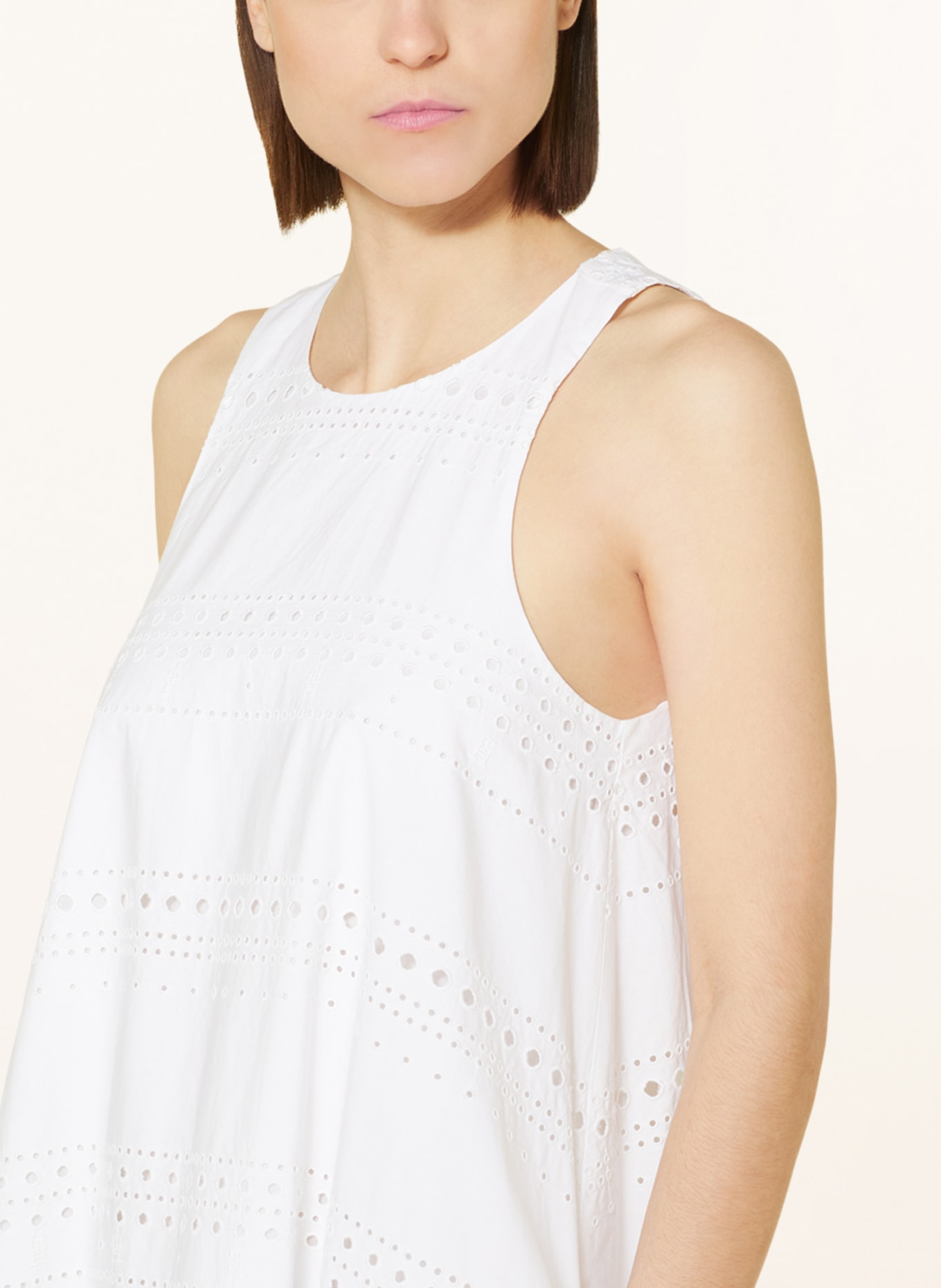 TOMMY HILFIGER Dress made of broderie anglaise, Color: WHITE (Image 4)