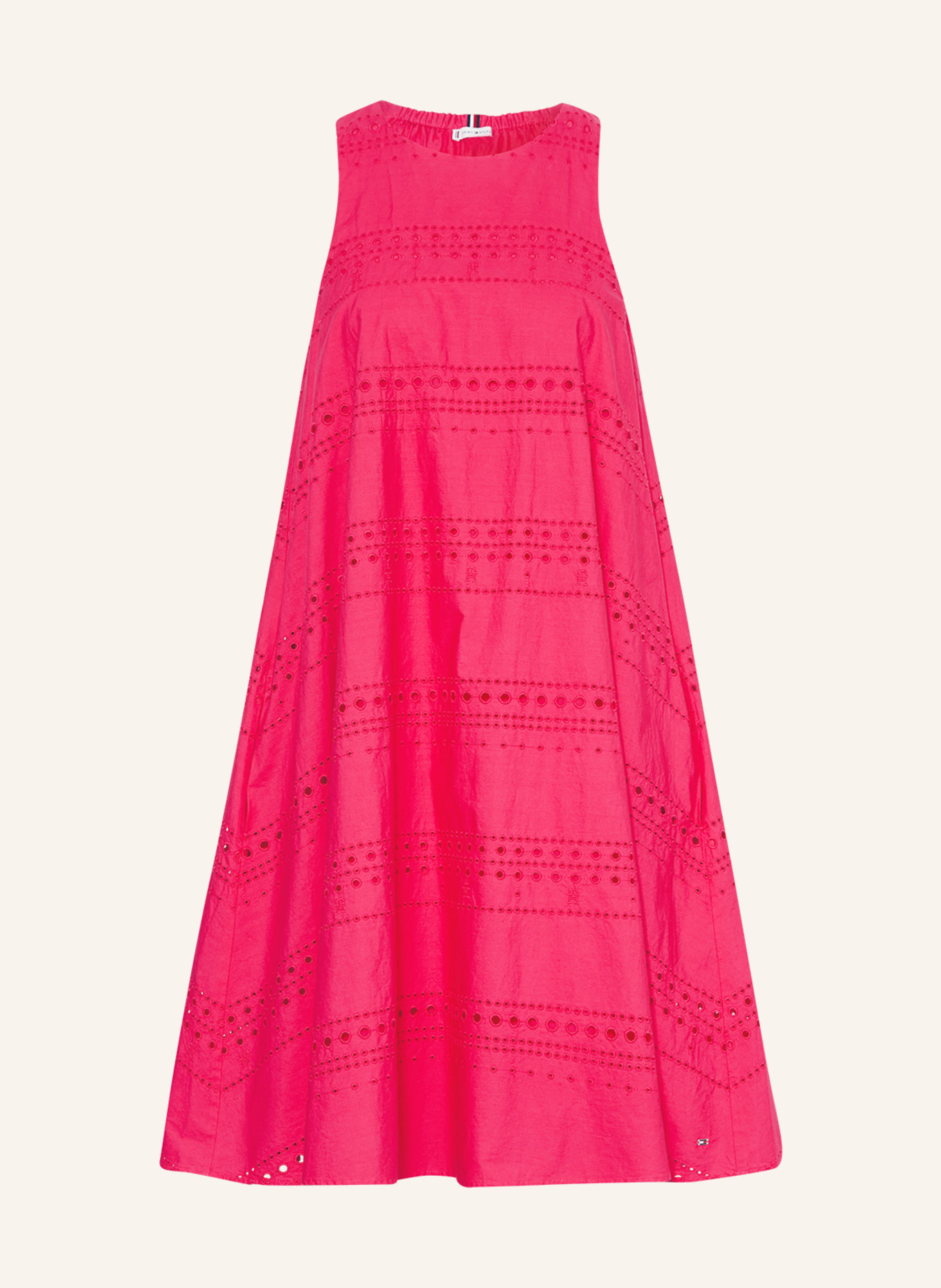 TOMMY HILFIGER Dress made of broderie anglaise, Color: PINK (Image 1)