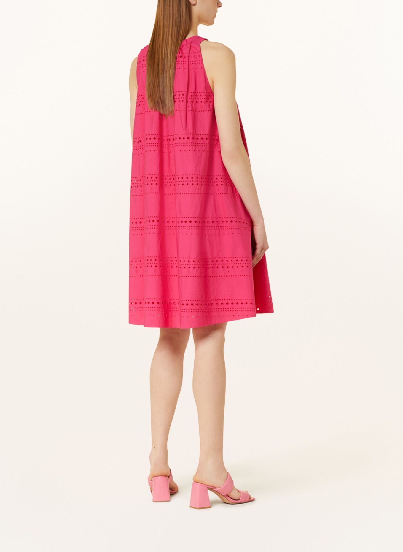 TOMMY HILFIGER Dress made of broderie anglaise, Color: PINK (Image 3)
