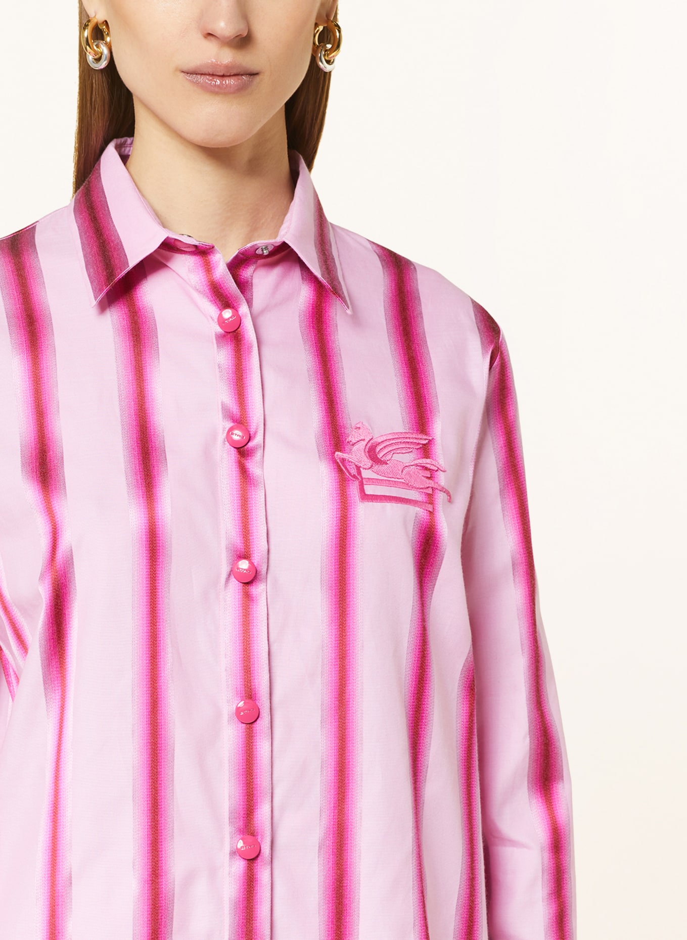 ETRO Shirt blouse, Color: PINK/ PINK/ LIGHT PURPLE (Image 4)