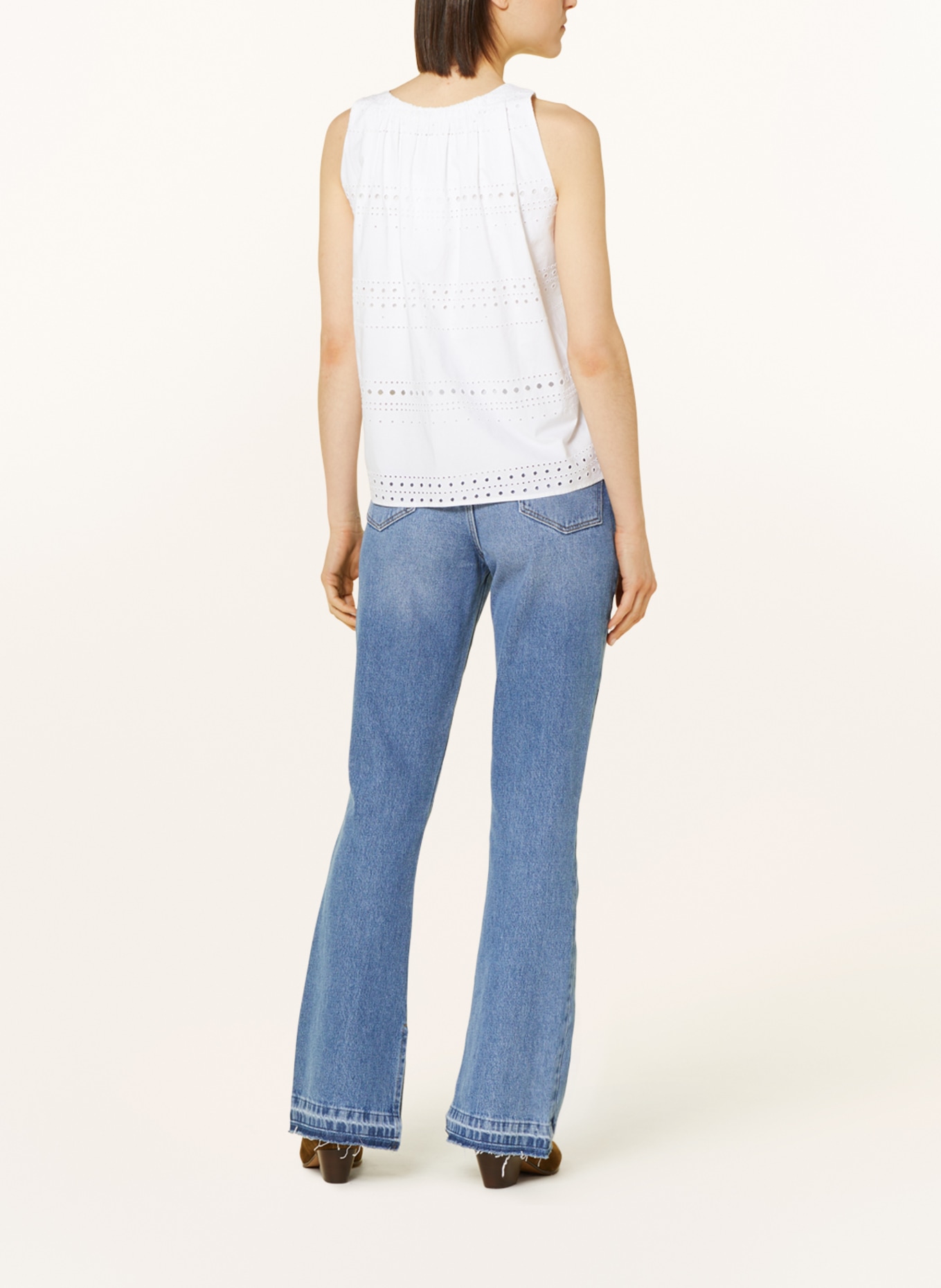 TOMMY HILFIGER Top made of broderie anglaise, Color: WHITE (Image 3)