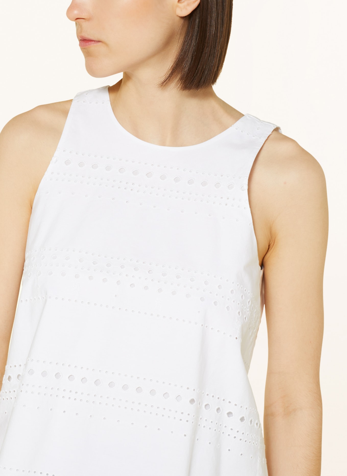 TOMMY HILFIGER Top made of broderie anglaise, Color: WHITE (Image 4)