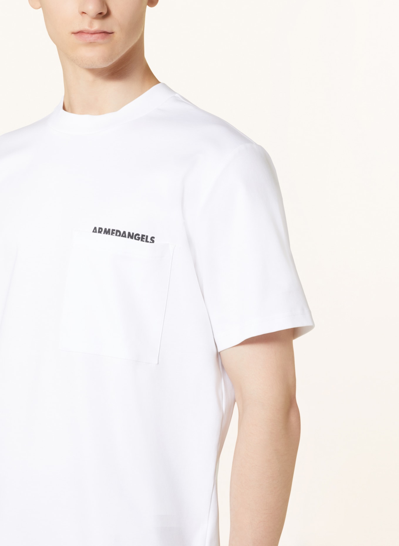 ARMEDANGELS T-shirt AANGO , Color: WHITE (Image 4)