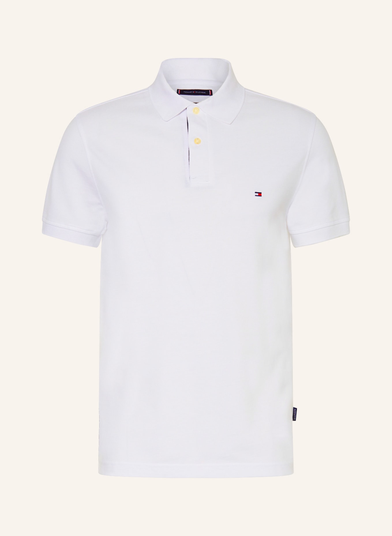 TOMMY HILFIGER Piqué-Poloshirt Regular Fit, Farbe: WEISS (Bild 1)