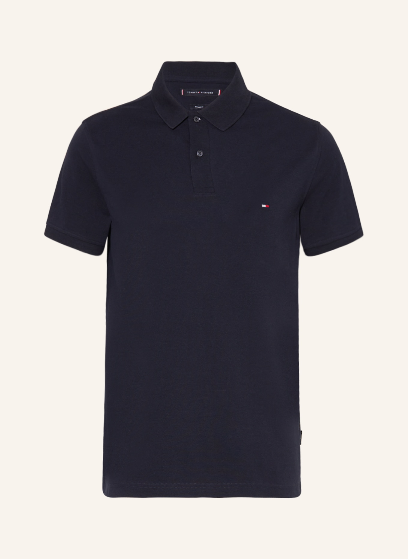 TOMMY HILFIGER Piqué-Poloshirt Regular Fit, Farbe: BLAU (Bild 1)
