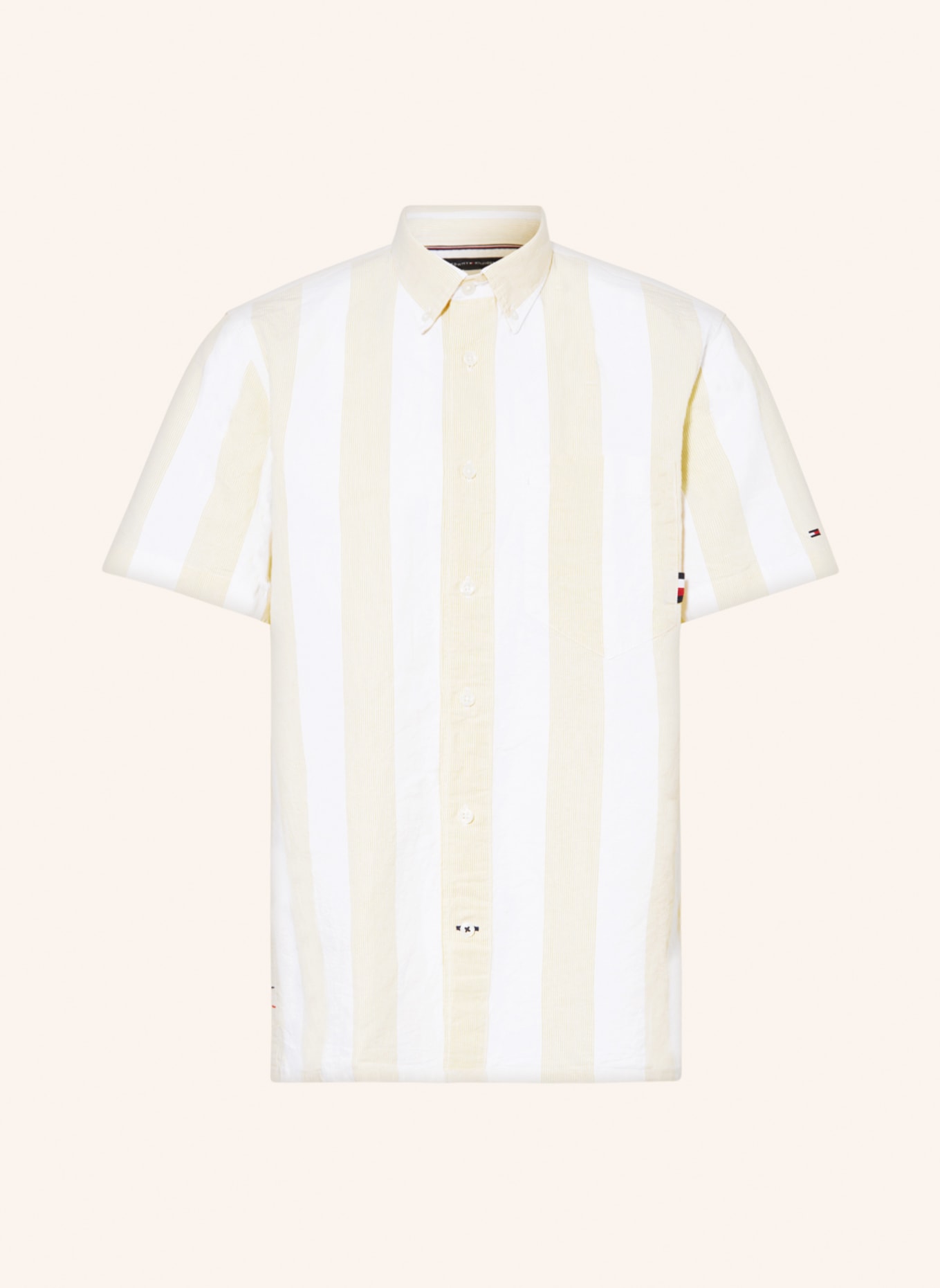 TOMMY HILFIGER Short sleeve shirt comfort fit with linen