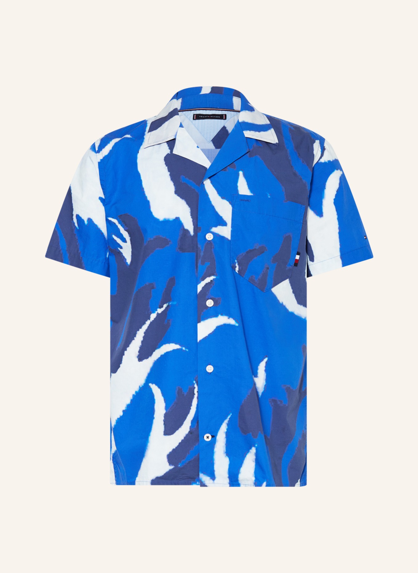 TOMMY HILFIGER Resorthemd Regular Fit, Farbe: BLAU/ DUNKELBLAU/ HELLBLAU (Bild 1)