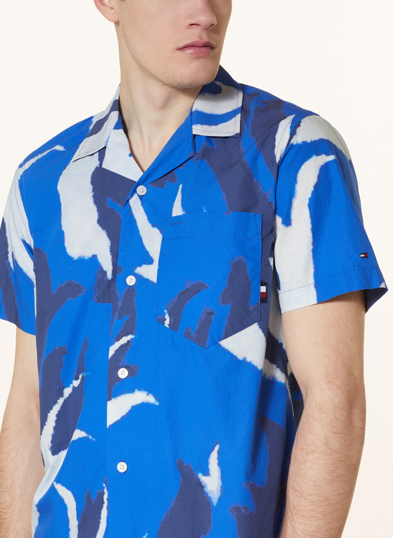 TOMMY HILFIGER Resorthemd Regular Fit, Farbe: BLAU/ DUNKELBLAU/ HELLBLAU (Bild 4)