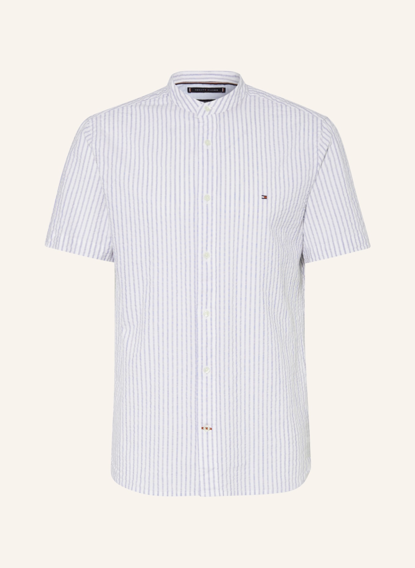 TOMMY HILFIGER Short sleeve shirt regular fit, Color: LIGHT BLUE/ WHITE (Image 1)