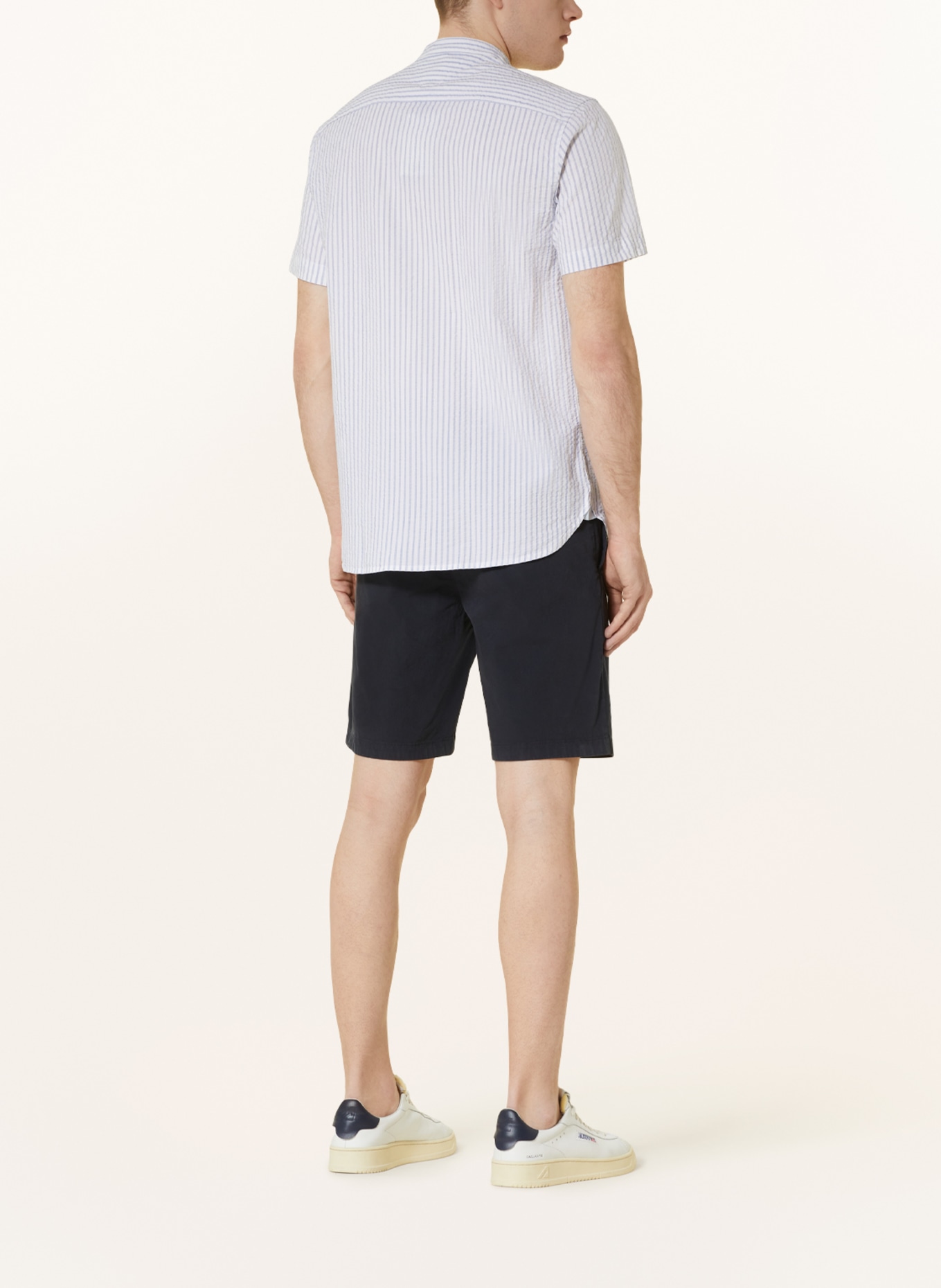 TOMMY HILFIGER Short sleeve shirt regular fit, Color: LIGHT BLUE/ WHITE (Image 3)