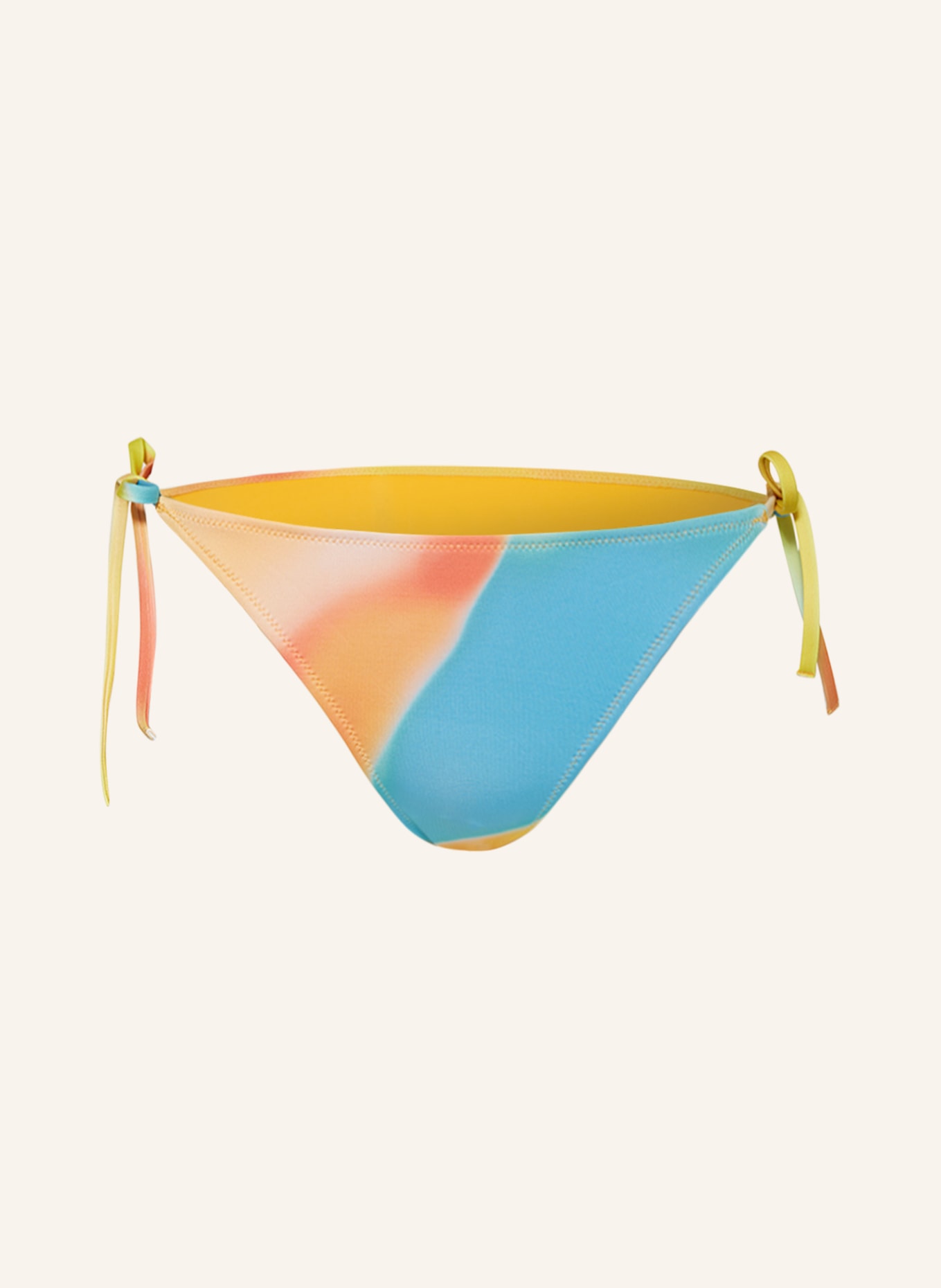 Calvin Klein Triangel-Bikini-Hose CK MONOGRAM, Farbe: GELB/ ORANGE/ TÜRKIS (Bild 1)