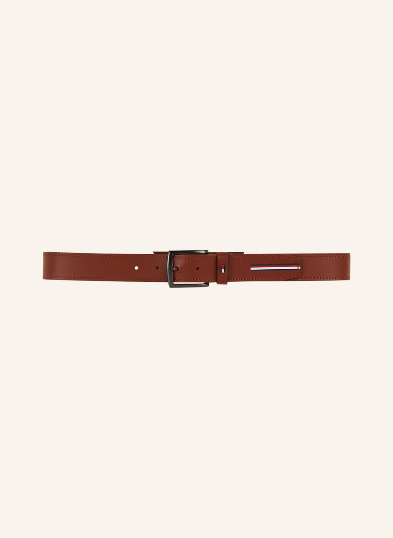 TOMMY HILFIGER Leather belt DENTON, Color: COGNAC (Image 2)