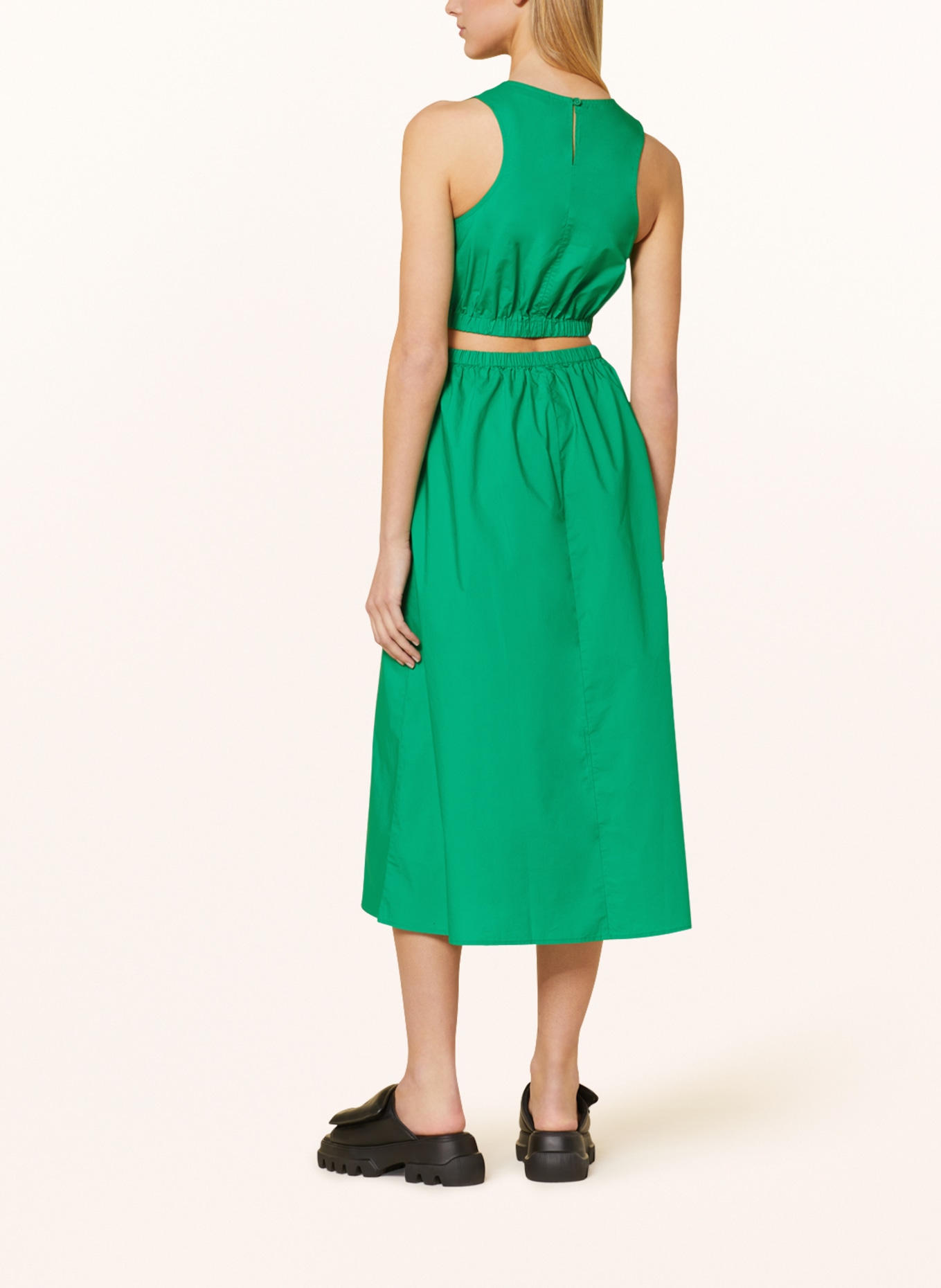 Marc O'Polo DENIM Dress with cut-out, Color: GREEN (Image 3)