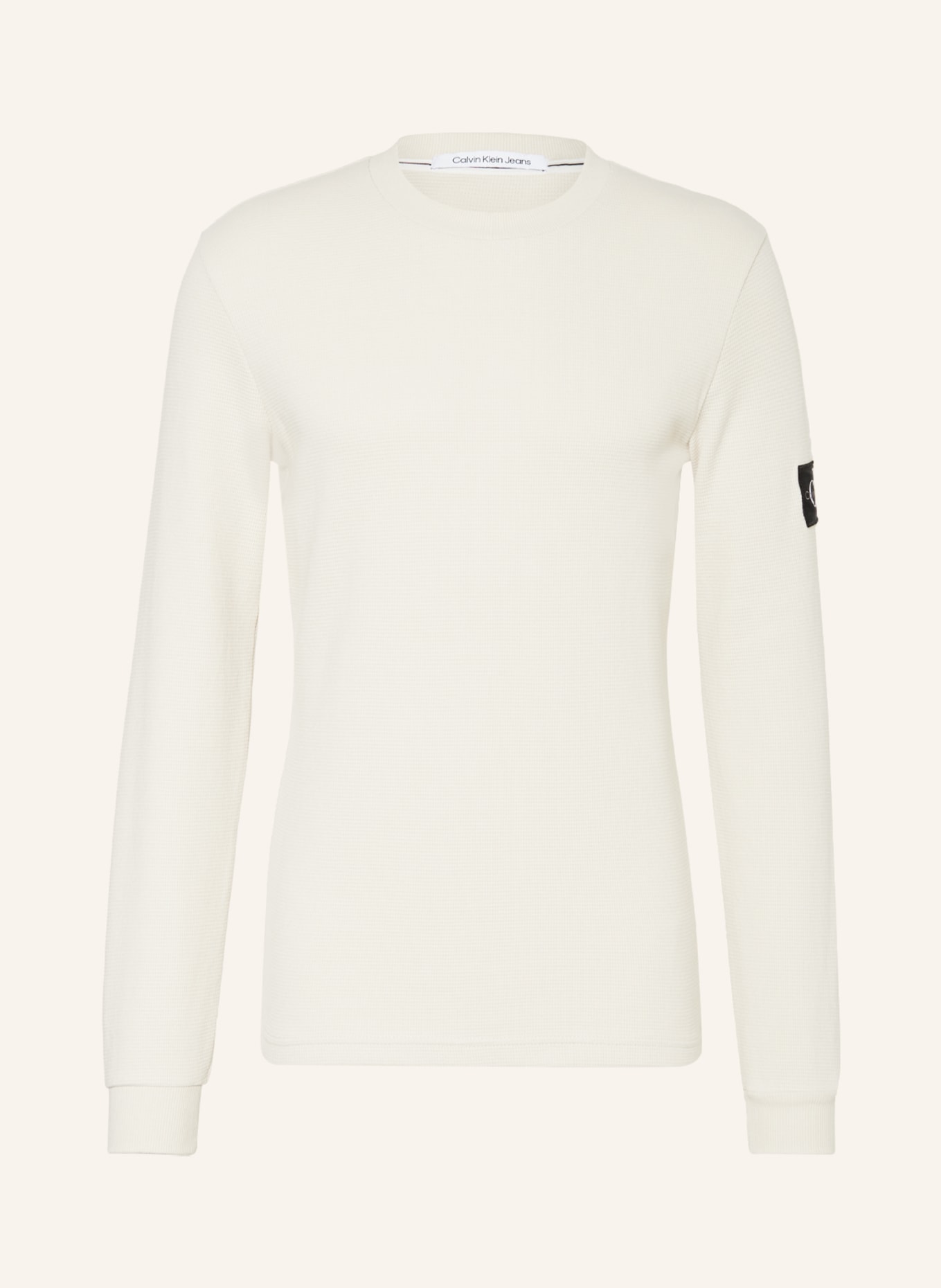 Calvin Klein Jeans Koszulka z długim rękawem, Kolor: KREMOWY (Obrazek 1)