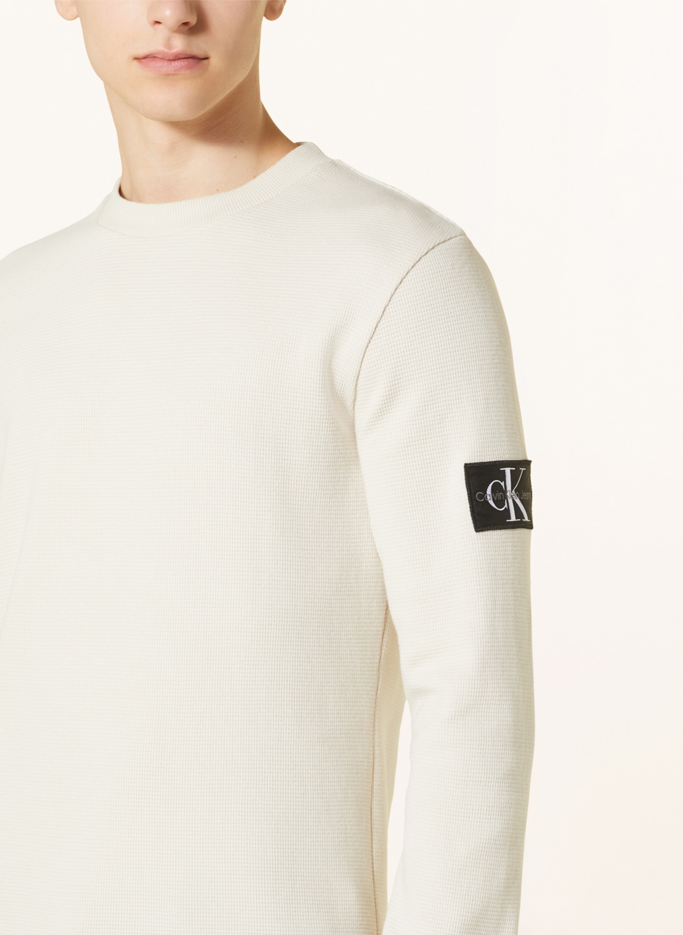 Calvin Klein Jeans Long sleeve shirt, Color: CREAM (Image 4)