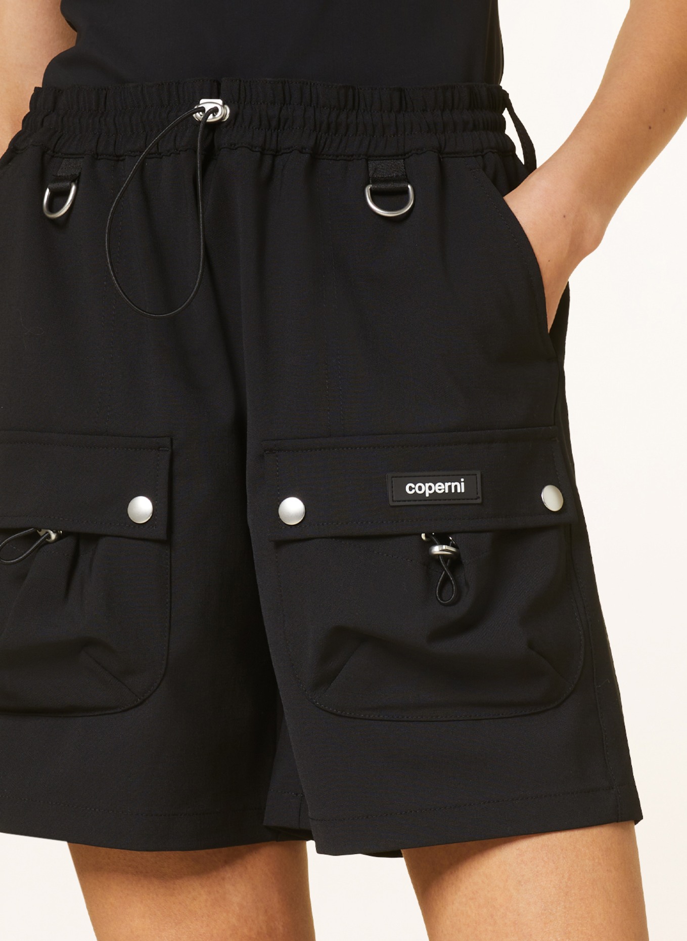 coperni Cargo shorts, Color: BLACK (Image 5)