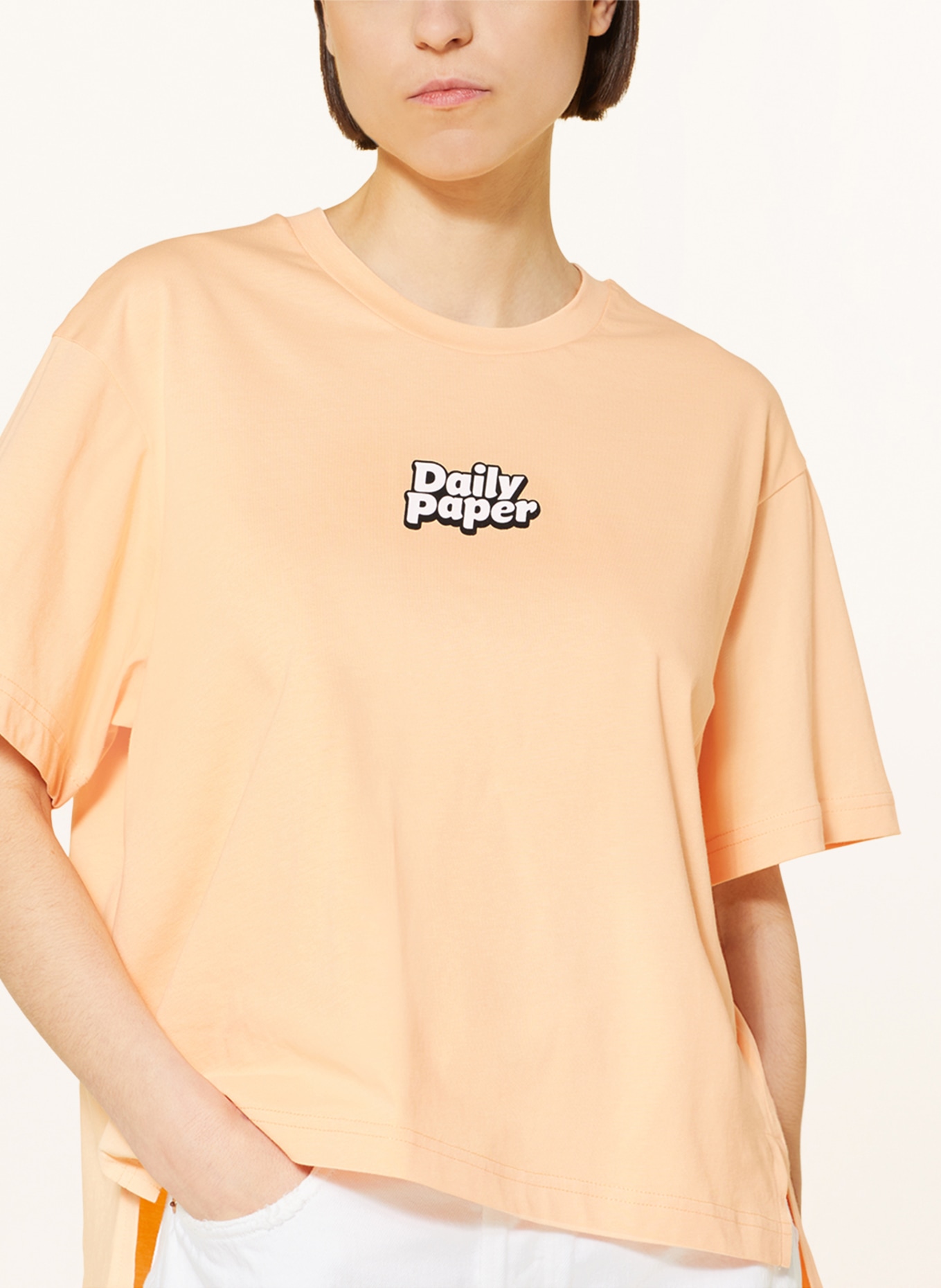 DAILY PAPER T-Shirt REANNE, Farbe: HELLORANGE/ WEISS (Bild 4)