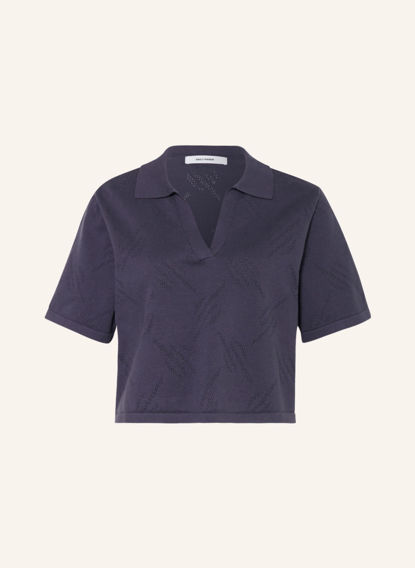 DAILY PAPER Cropped shirt REPATTY, Color: DARK GRAY (Image 1)