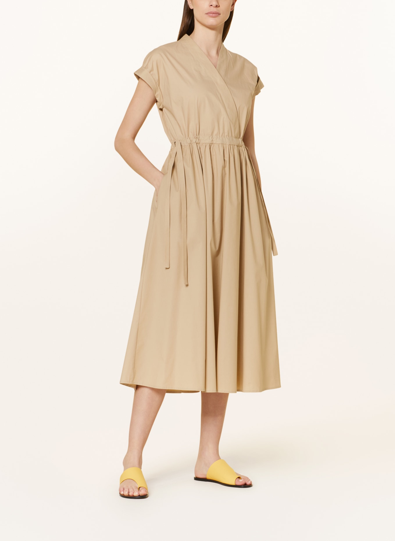 MARELLA Dress TROUPE in wrap look, Color: BEIGE (Image 2)