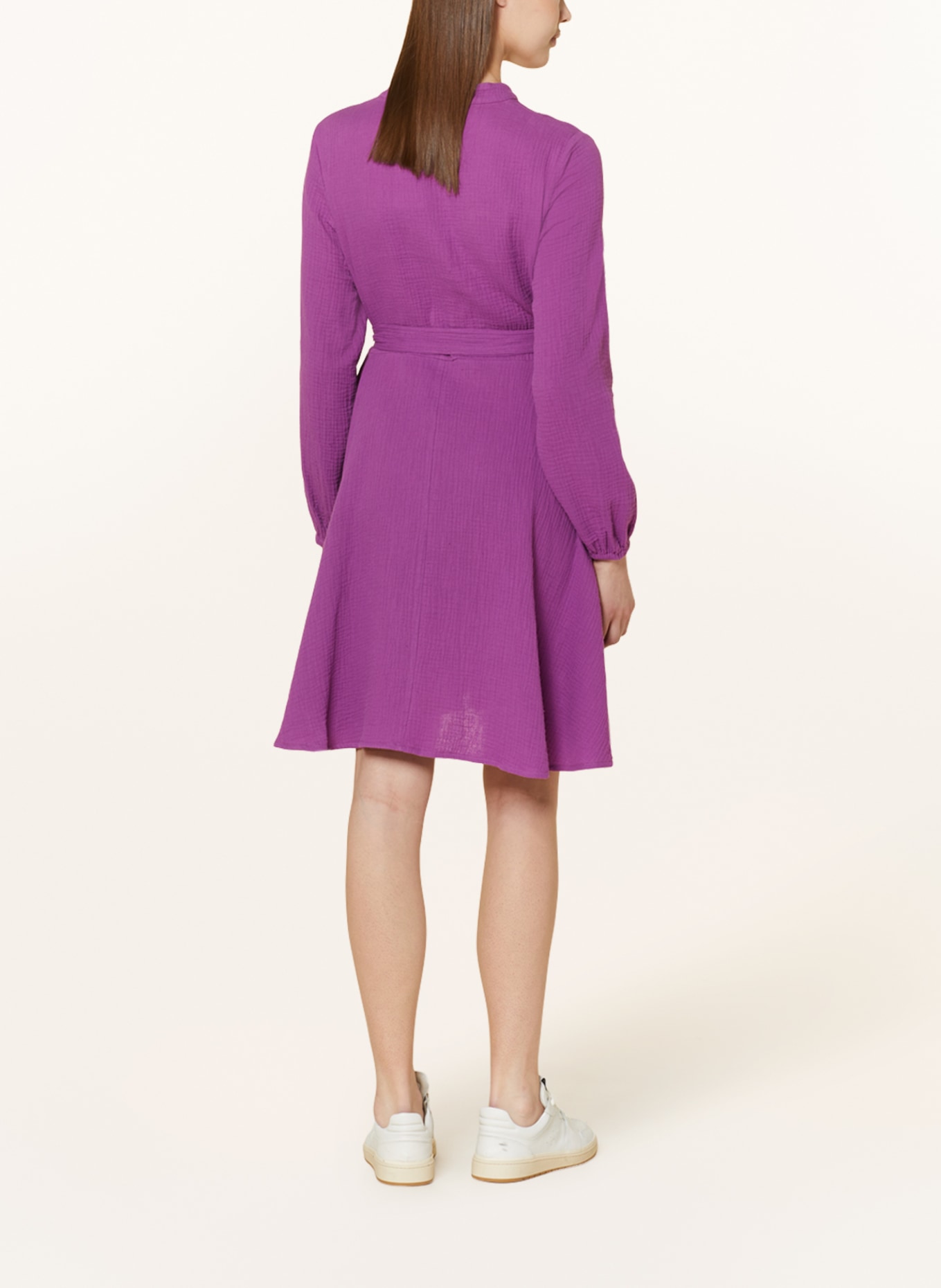 darling harbour Hemdblusenkleid aus Musselin: Orchidee