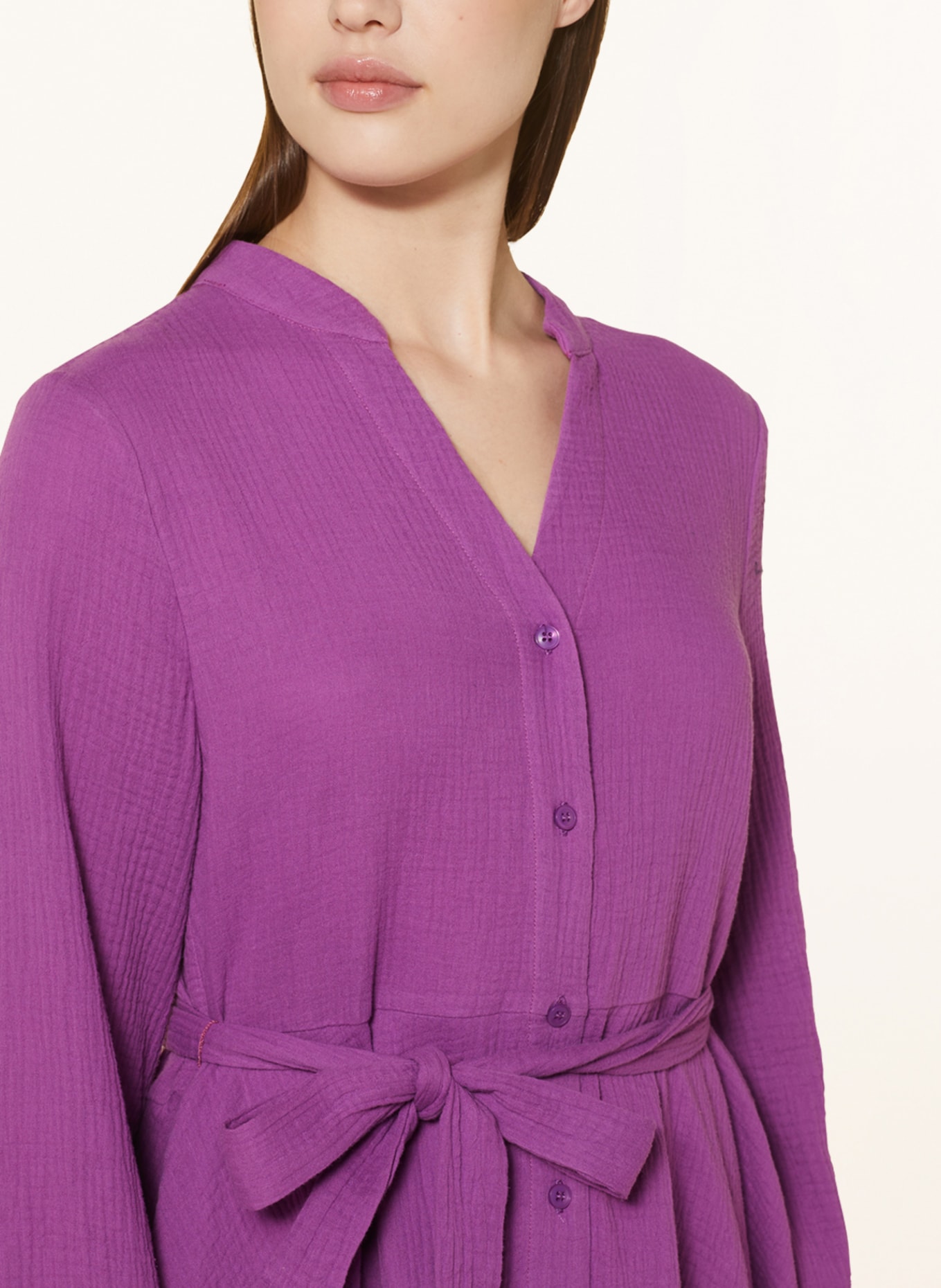 darling harbour Hemdblusenkleid aus Musselin: Orchidee