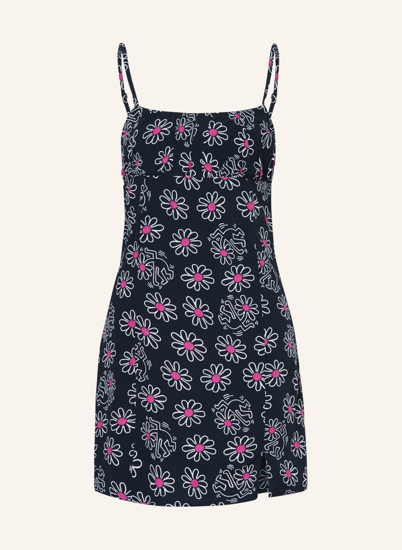 TOMMY JEANS Dress, Color: PINK/ WHITE/ DARK GRAY (Image 1)