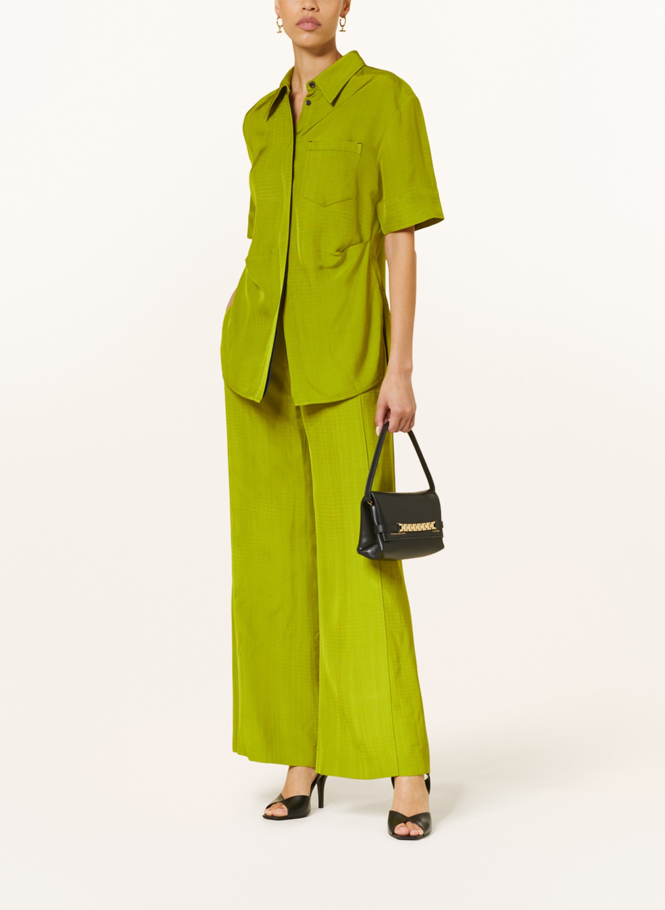 VICTORIABECKHAM Trousers, Color: LIGHT GREEN (Image 2)
