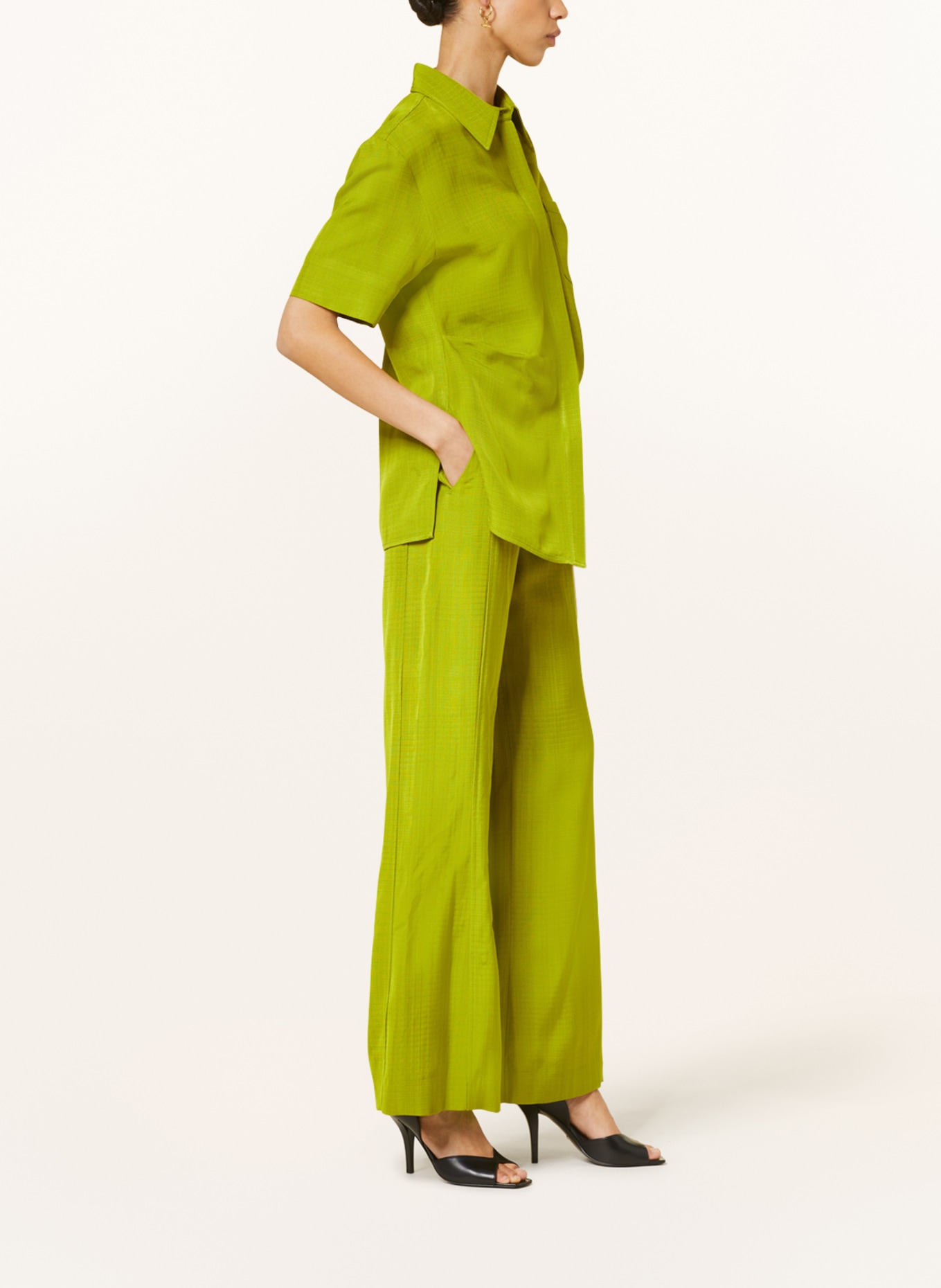 VICTORIABECKHAM Trousers, Color: LIGHT GREEN (Image 4)