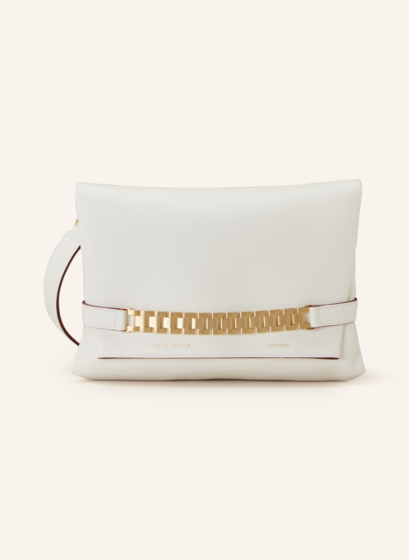 VICTORIABECKHAM Handbag CHAIN POUCH, Color: WHITE/ GOLD (Image 1)