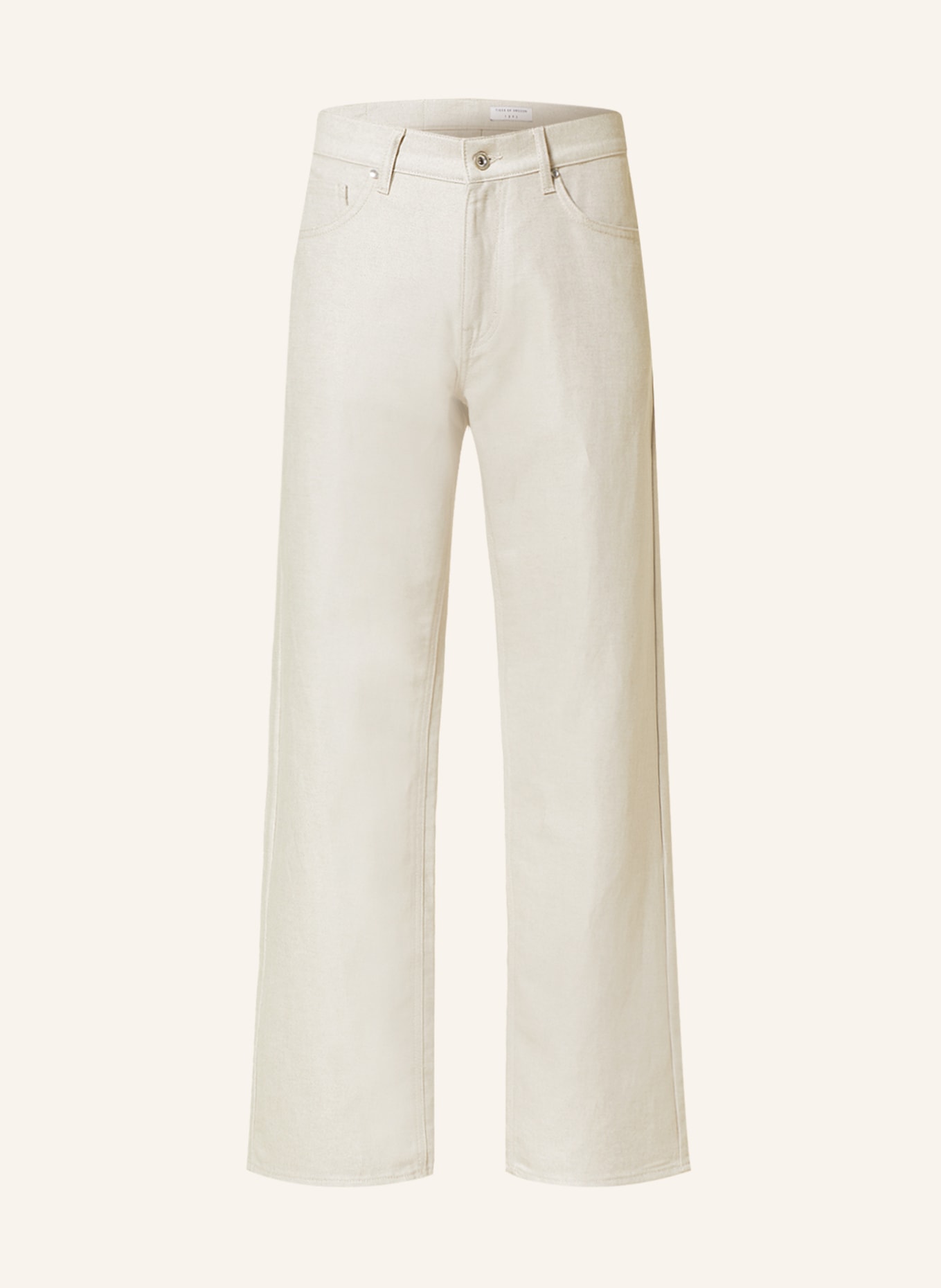 TIGER OF SWEDEN Trousers TILLE regular fit with linen, Color: CREAM (Image 1)