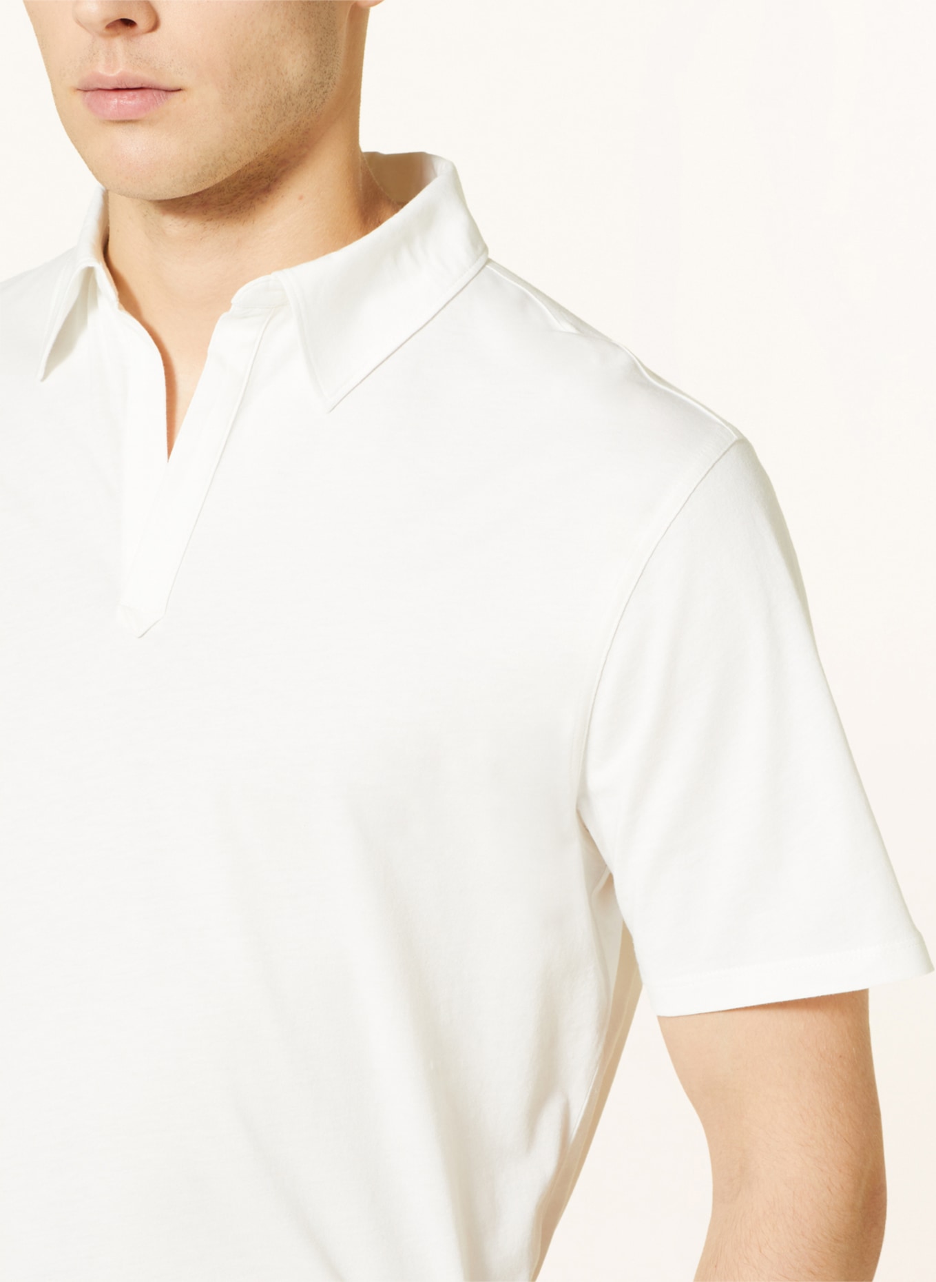 TIGER OF SWEDEN Jersey polo shirt TRUANE, Color: ECRU (Image 4)