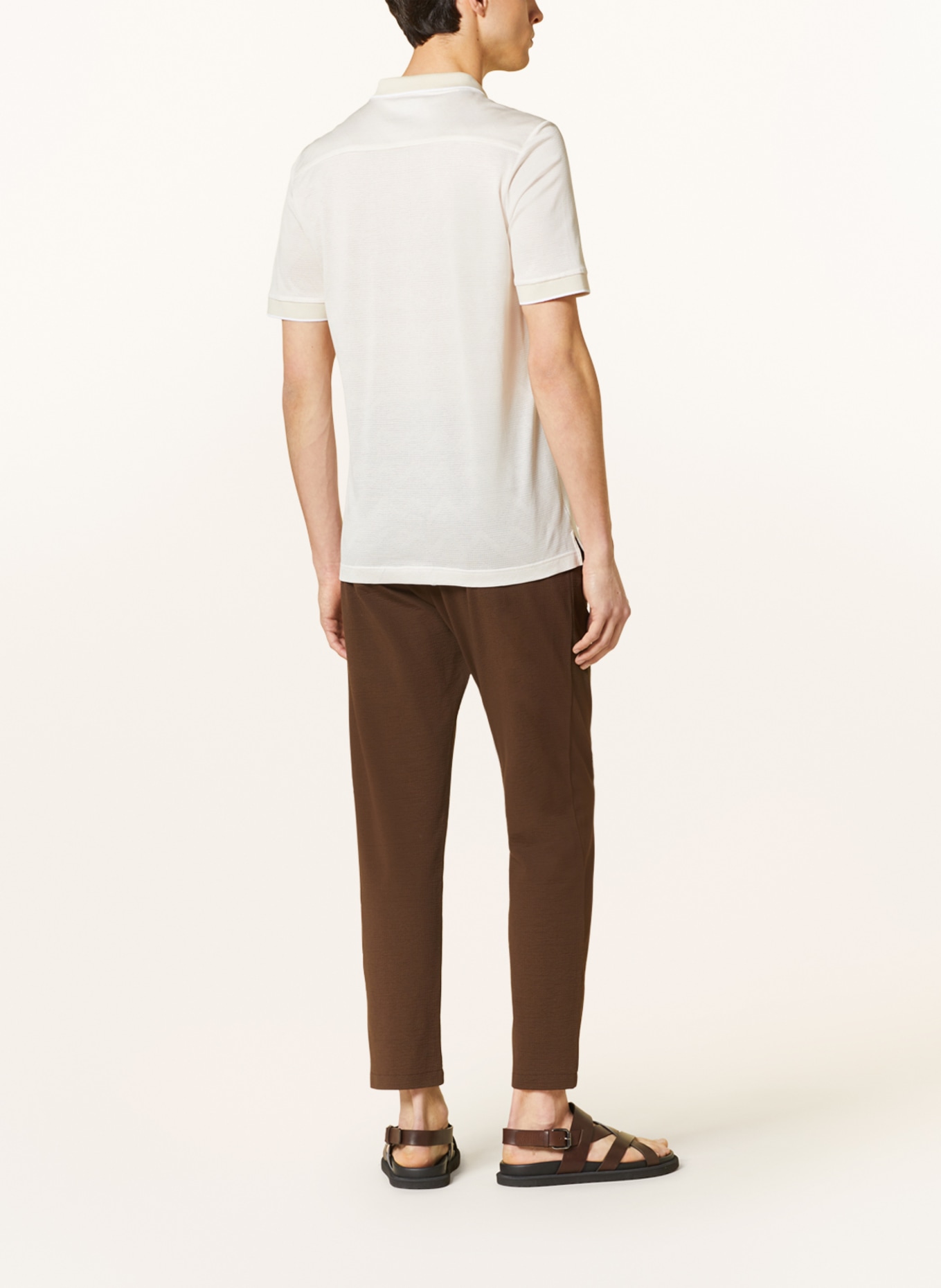 ETON Polo shirt slim fit, Color: CREAM (Image 3)