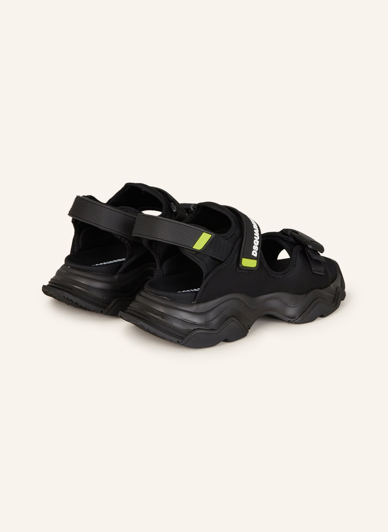 DSQUARED2 Sandals NEOPRENE, Color: BLACK (Image 2)
