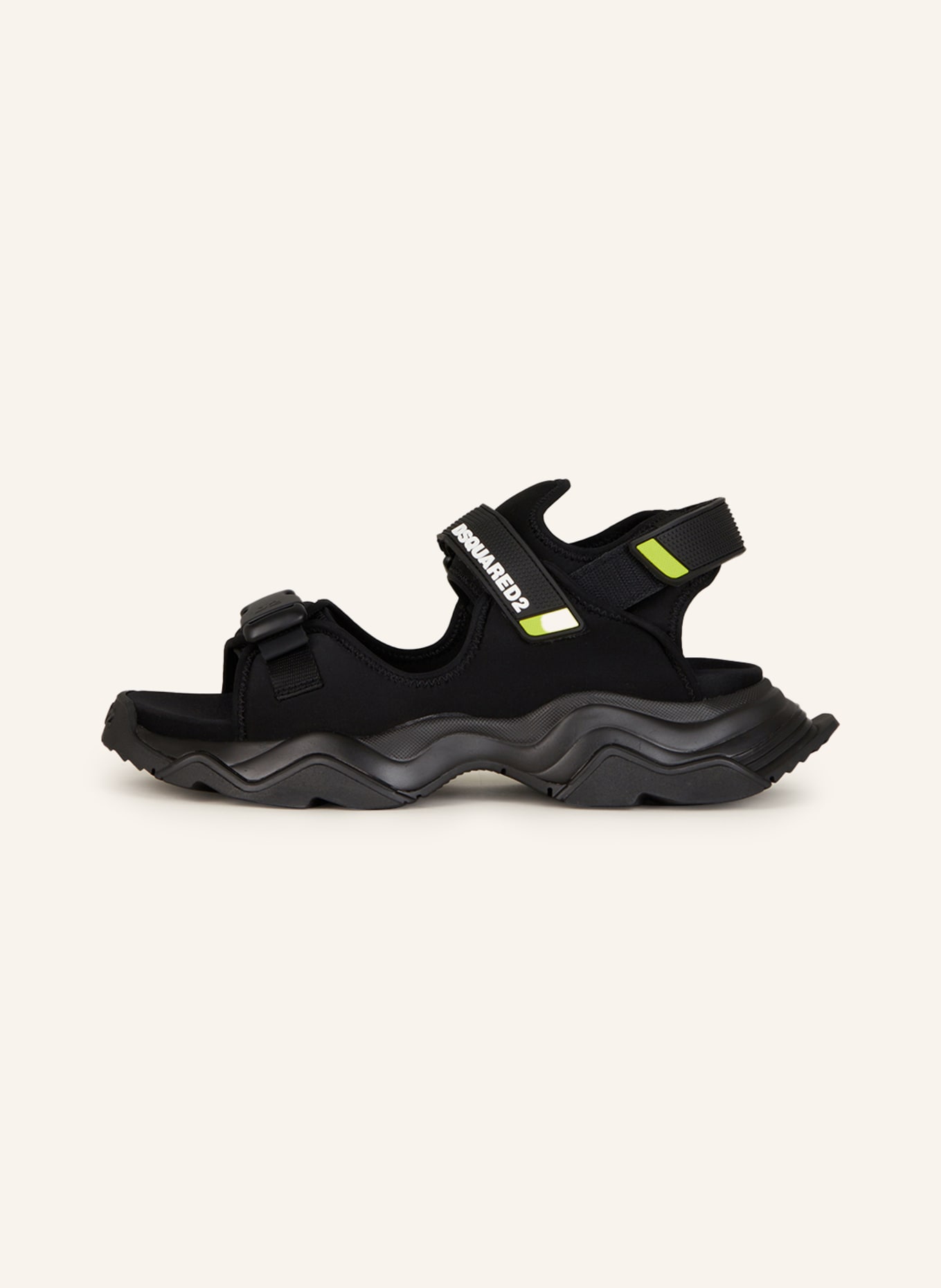 DSQUARED2 Sandals NEOPRENE, Color: BLACK (Image 4)