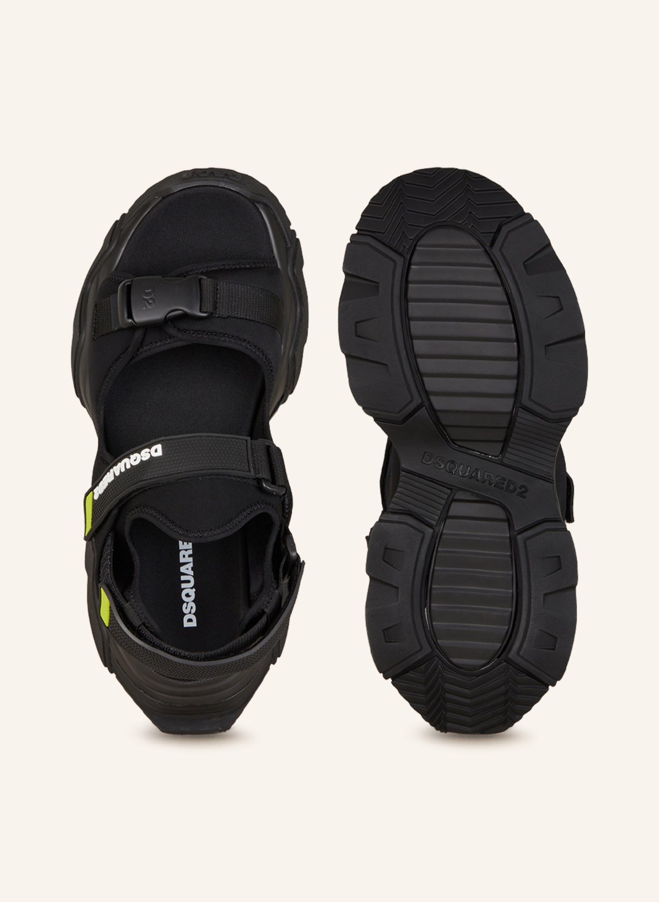 DSQUARED2 Sandals NEOPRENE, Color: BLACK (Image 5)